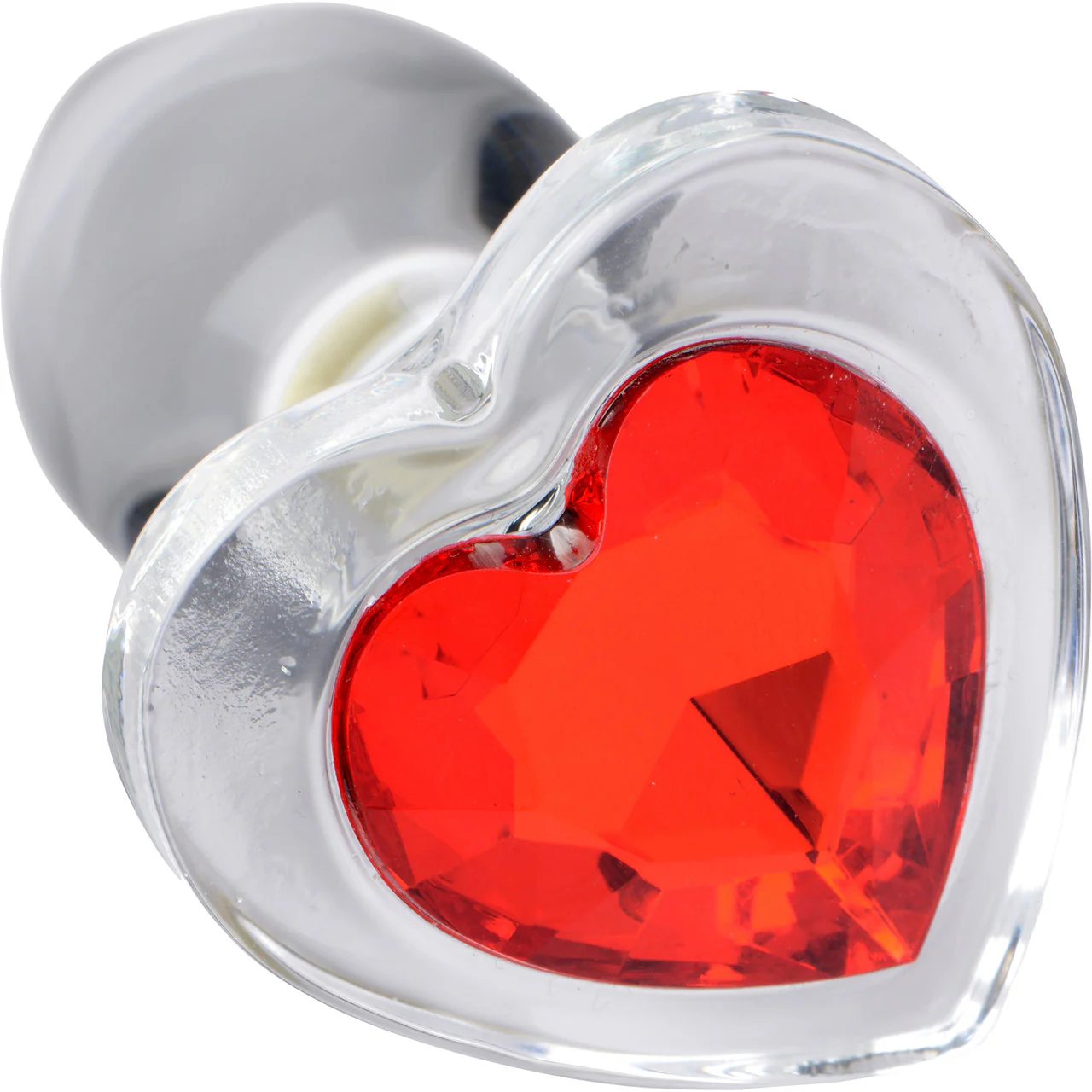 Booty Sparks Heart Gem Glass Anal Plug - Small - Image 4