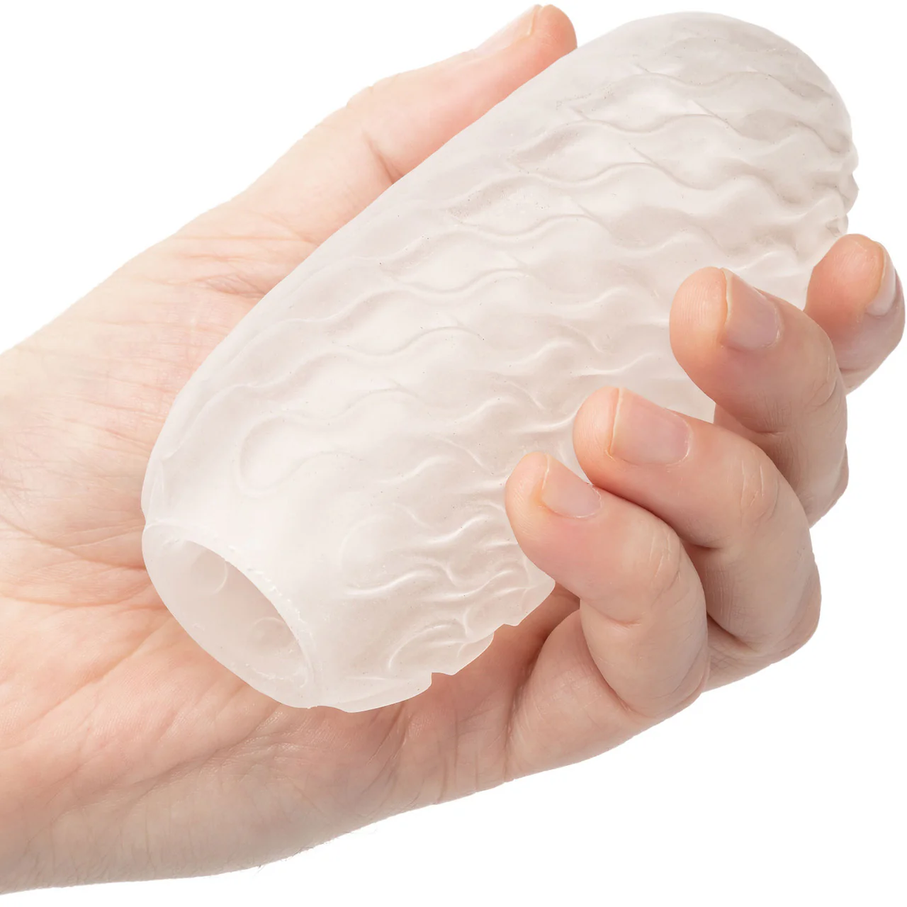 Boundless Reversible Squishy Ball Stroker Penis Masturbator By CalExotics - Yellow - Image 2
