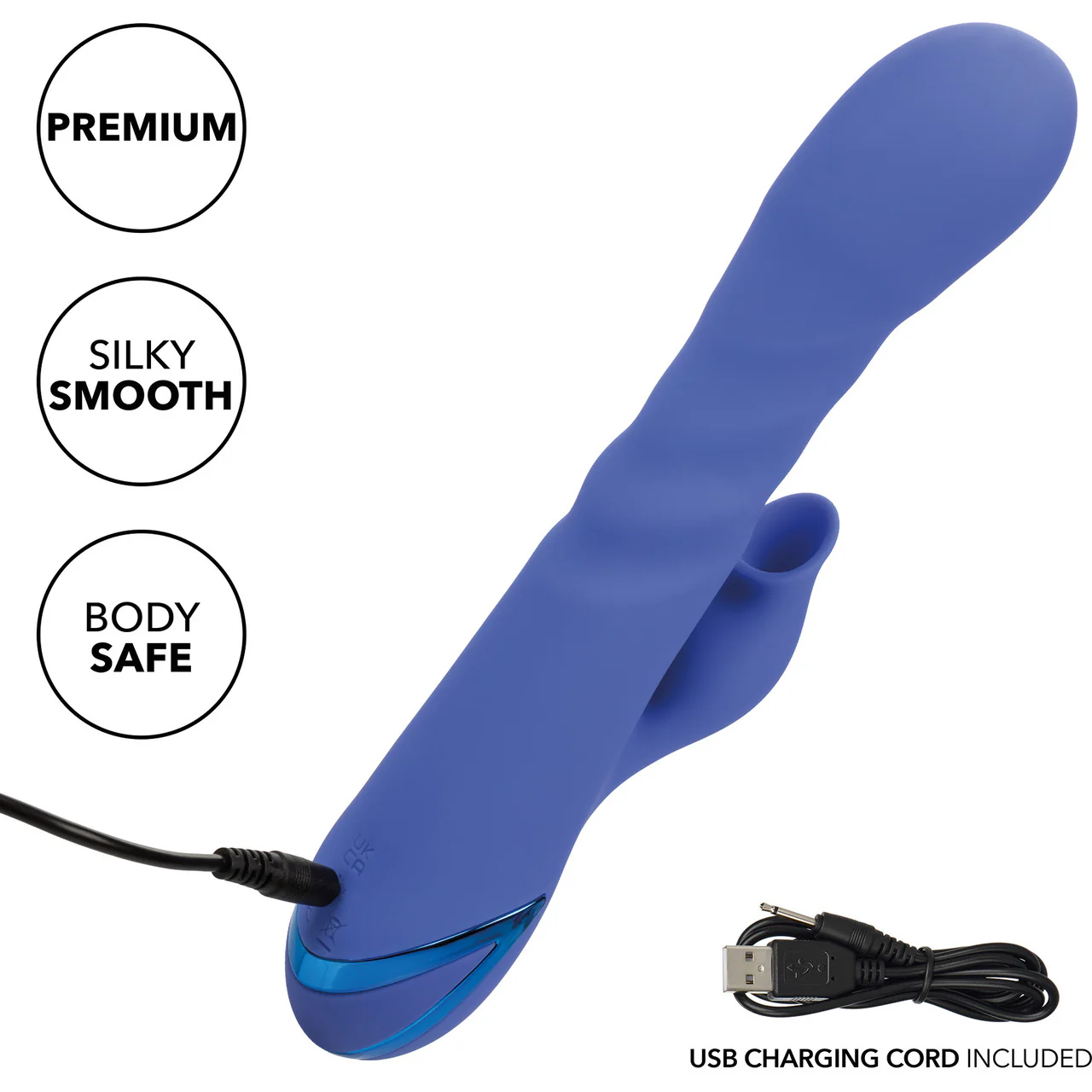California Dreaming L.A. Love Thrusting Rabbit Style Silicone Rechargeable Vibrator by CalExotics - Image 7
