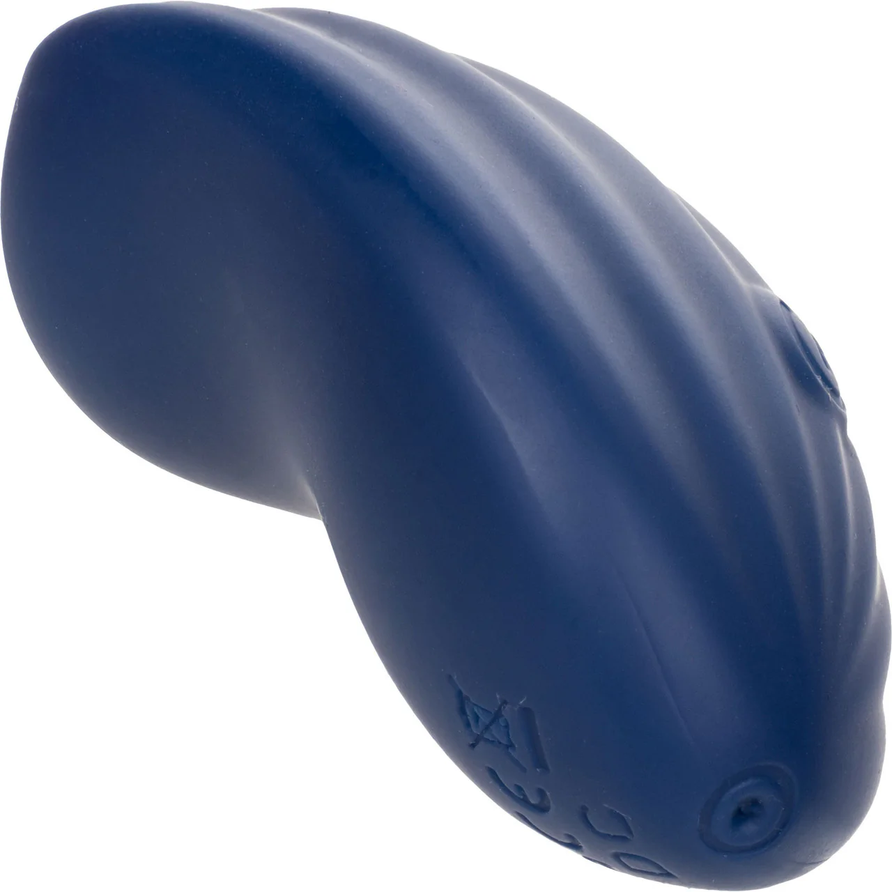 Cashmere Velvet Curve Rechargeable Waterproof Silicone Vibrator By CalExotics - Blue - Image 6