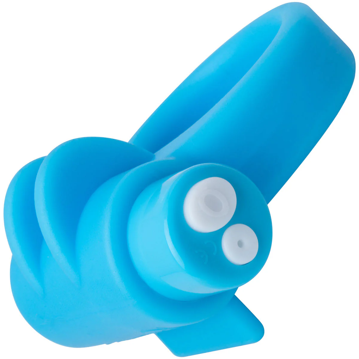 Charged CombO Kit #1 Silicone Cock Ring & Fingertip Sleeve By Screaming O - Blue - Image 2