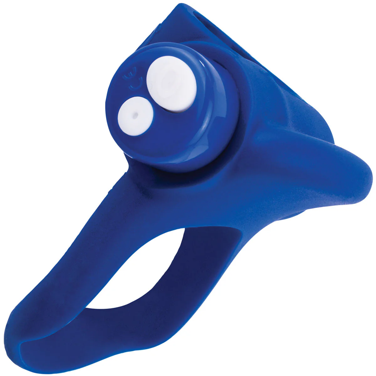 Charged You-Turn Plus Vibrating Silicone Cock Ring By Screaming O - Blueberry - Image 2