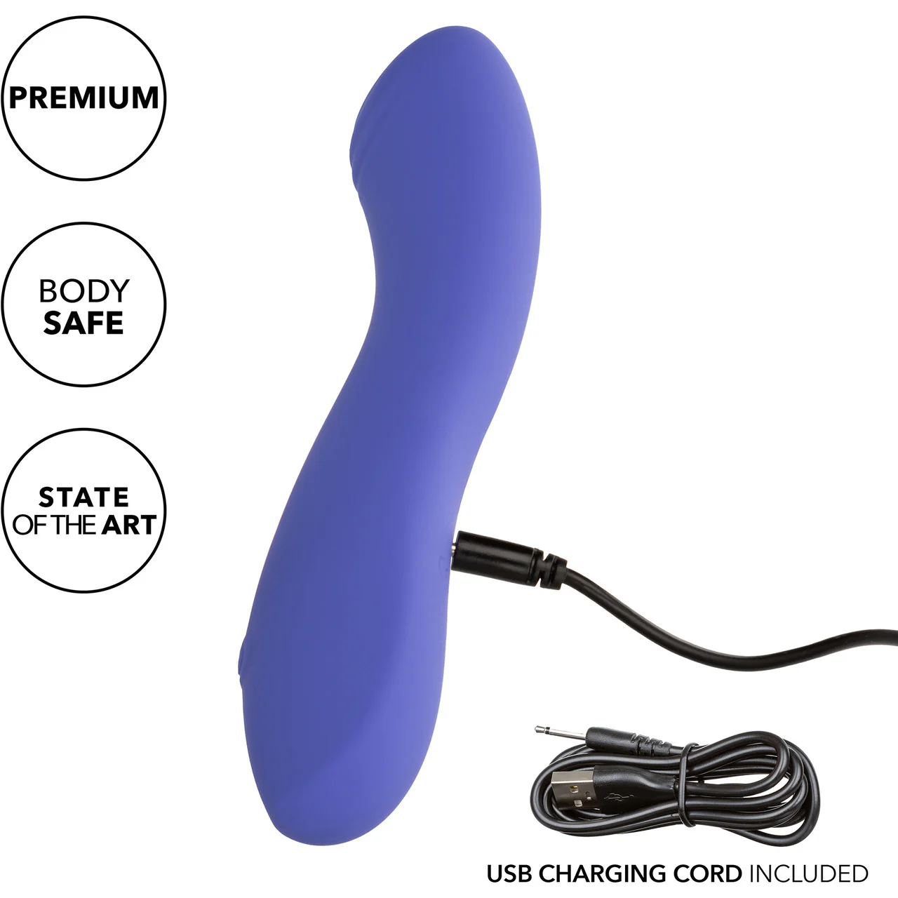 Connect® Contoured "G" Rechargeable Silicone App Enabled G-Spot Vibrator By CalExotics - Image 7