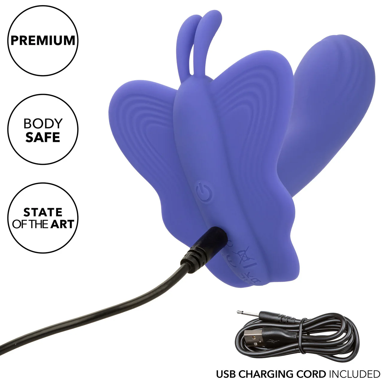 Connect® Venus Butterfly Rechargeable Silicone App Enabled Dual Stimulation Vibrator By CalExotics - Image 6