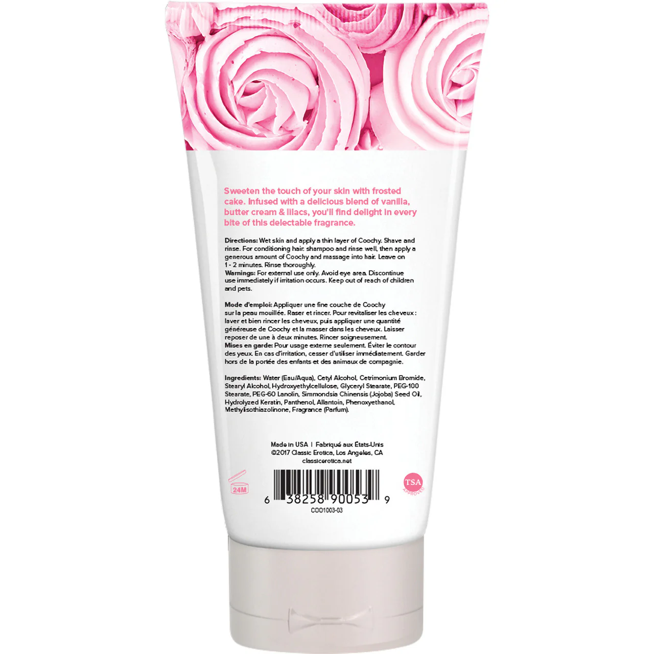 COOCHY Oh So Smooth Shave Cream  - Frosted Cake 3.4 oz (100 mL) - Image 2