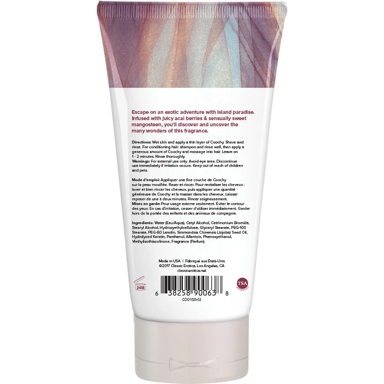 COOCHY Oh So Smooth Shave Cream - Island Paradise 3.4 oz (100 mL) - Image 2