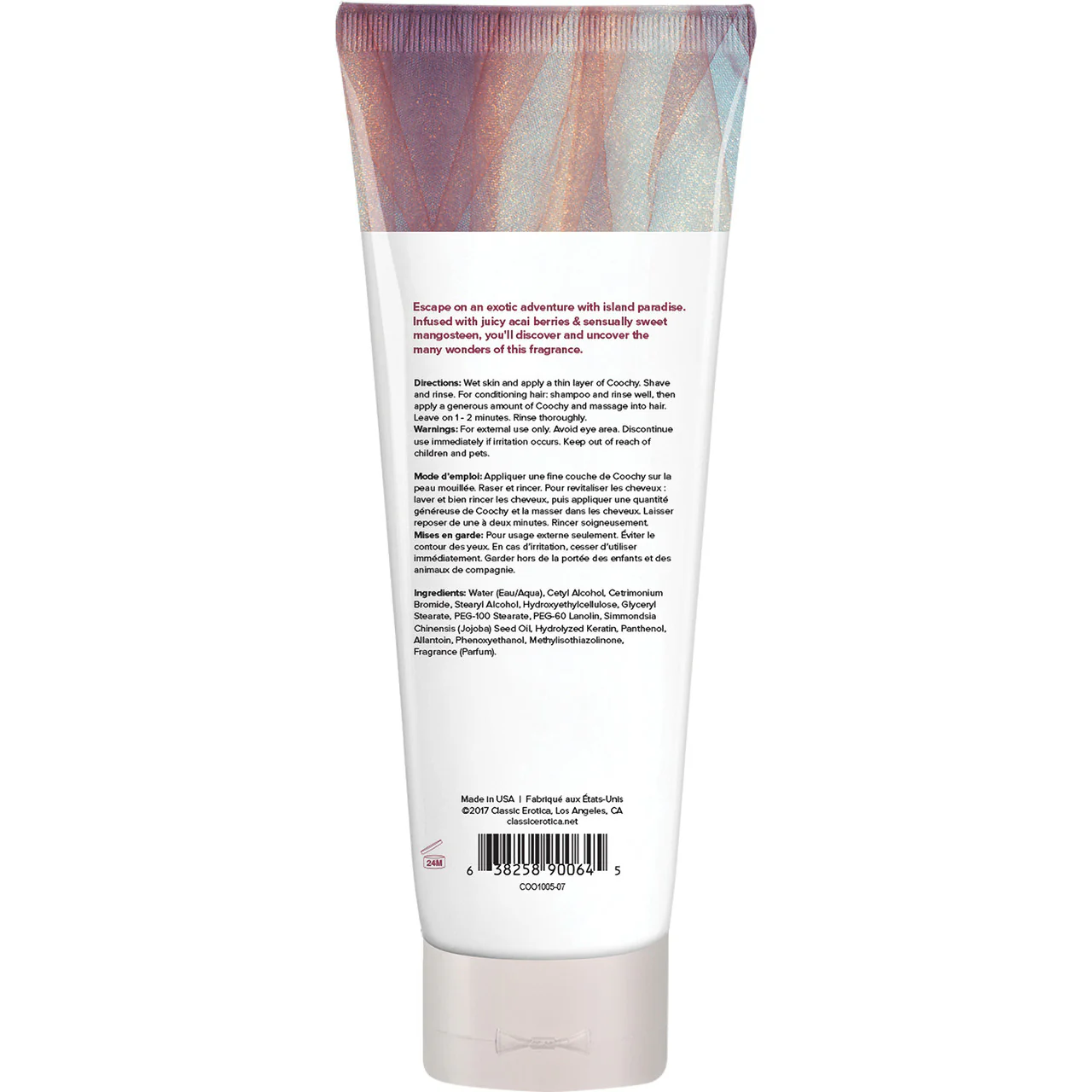 COOCHY Oh So Smooth Shave Cream - Island Paradise 7.2 oz (213 mL) - Image 2