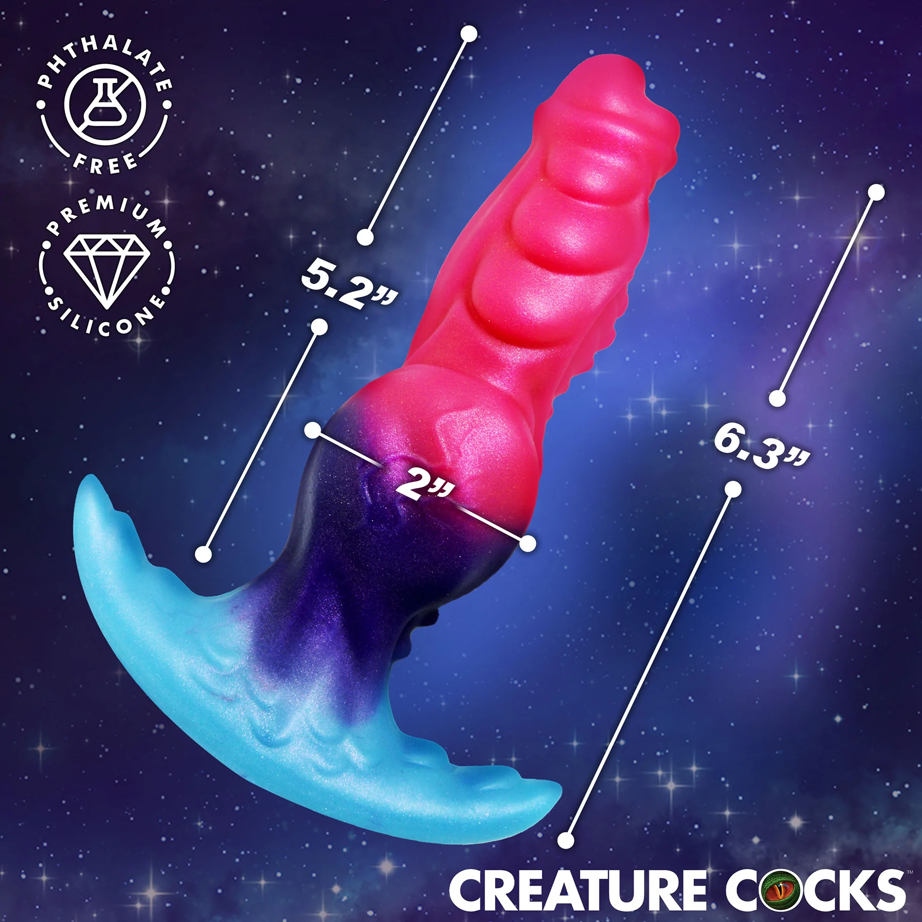 Cosmo Hound Silicone Butt Plug By Creature Cocks - Image 8
