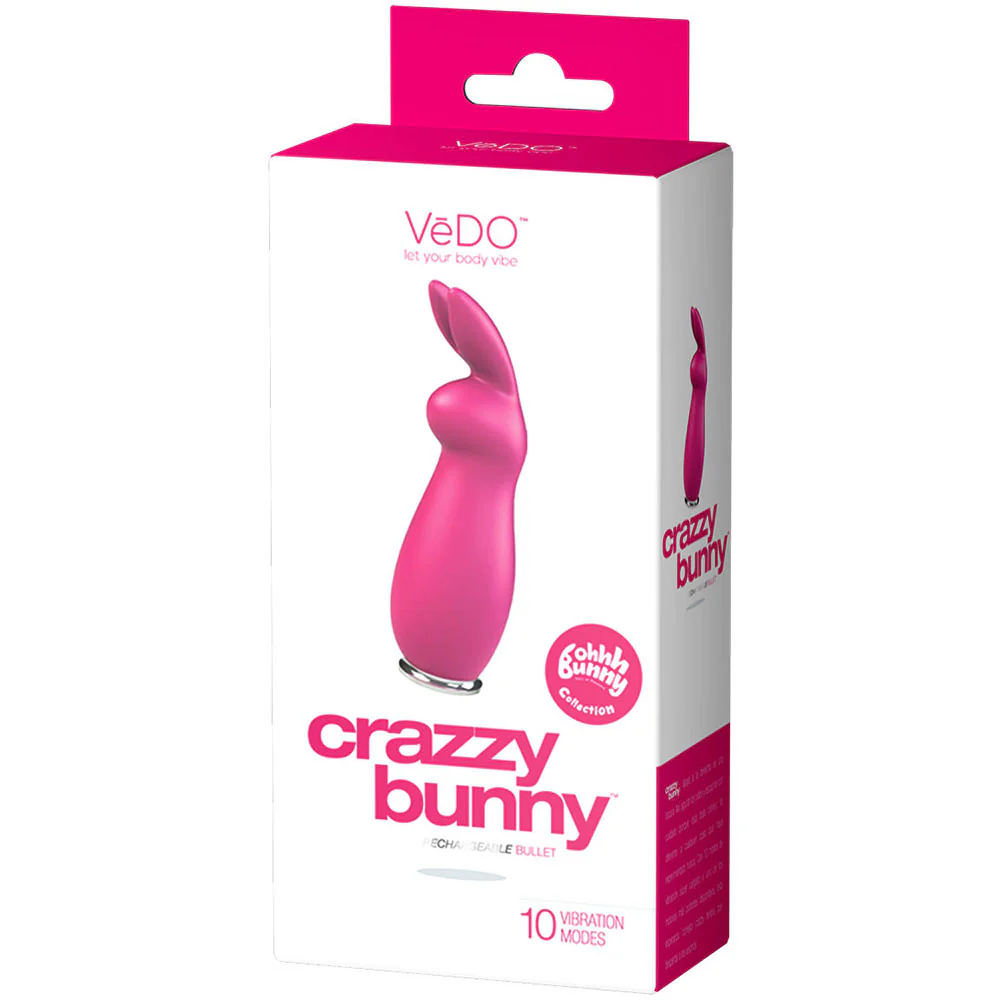 Crazzy Bunny Rechargeable Mini Vibrator by OhhhBunny - Pretty In Pink - Image 2