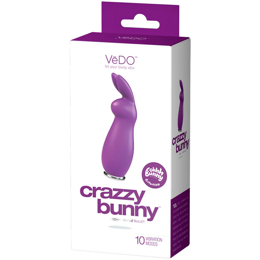Crazzy Bunny Rechargeable Mini Vibrator by OhhhBunny - Purfectly Purple - Image 2