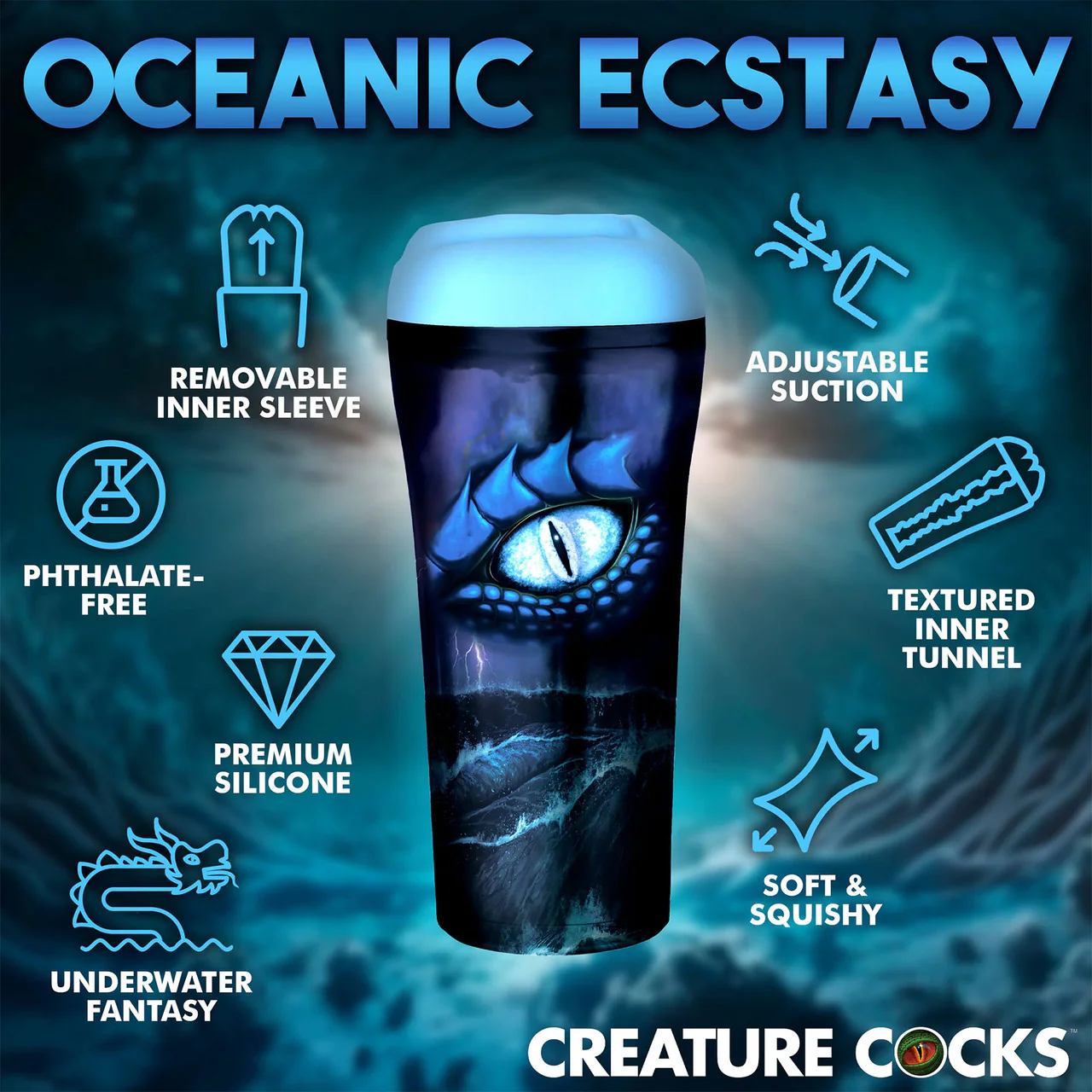 Creature Cocks Pussidon Sea Monster Stroker Fantasy Penis Masturbator - Image 11