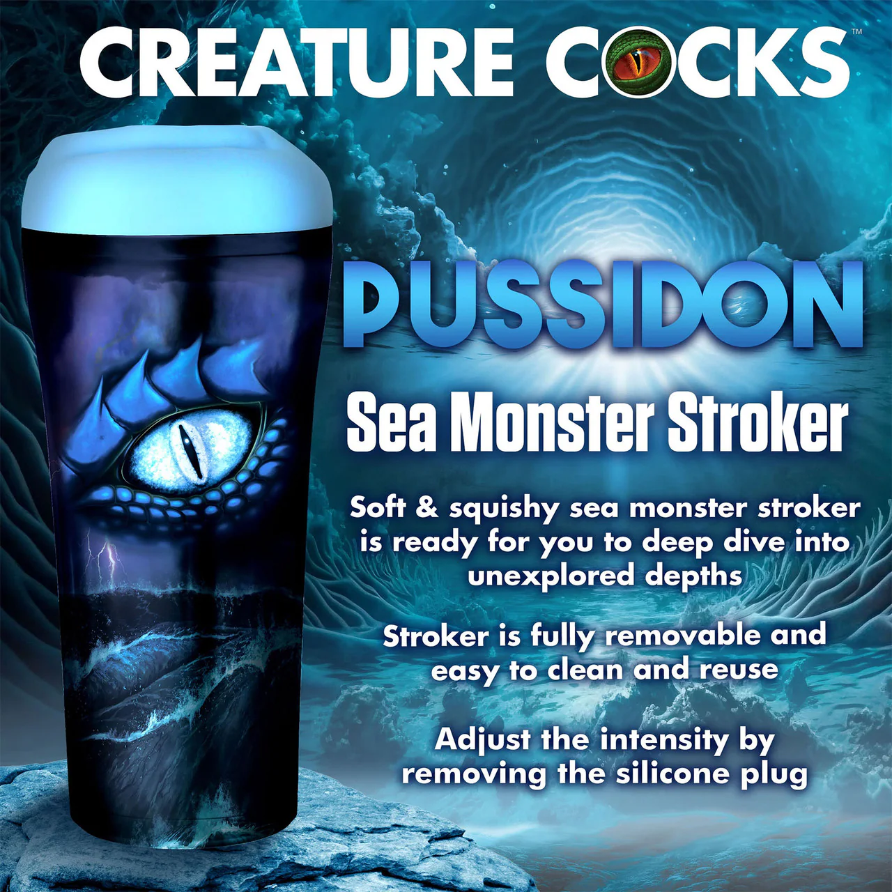 Creature Cocks Pussidon Sea Monster Stroker Fantasy Penis Masturbator - Image 12