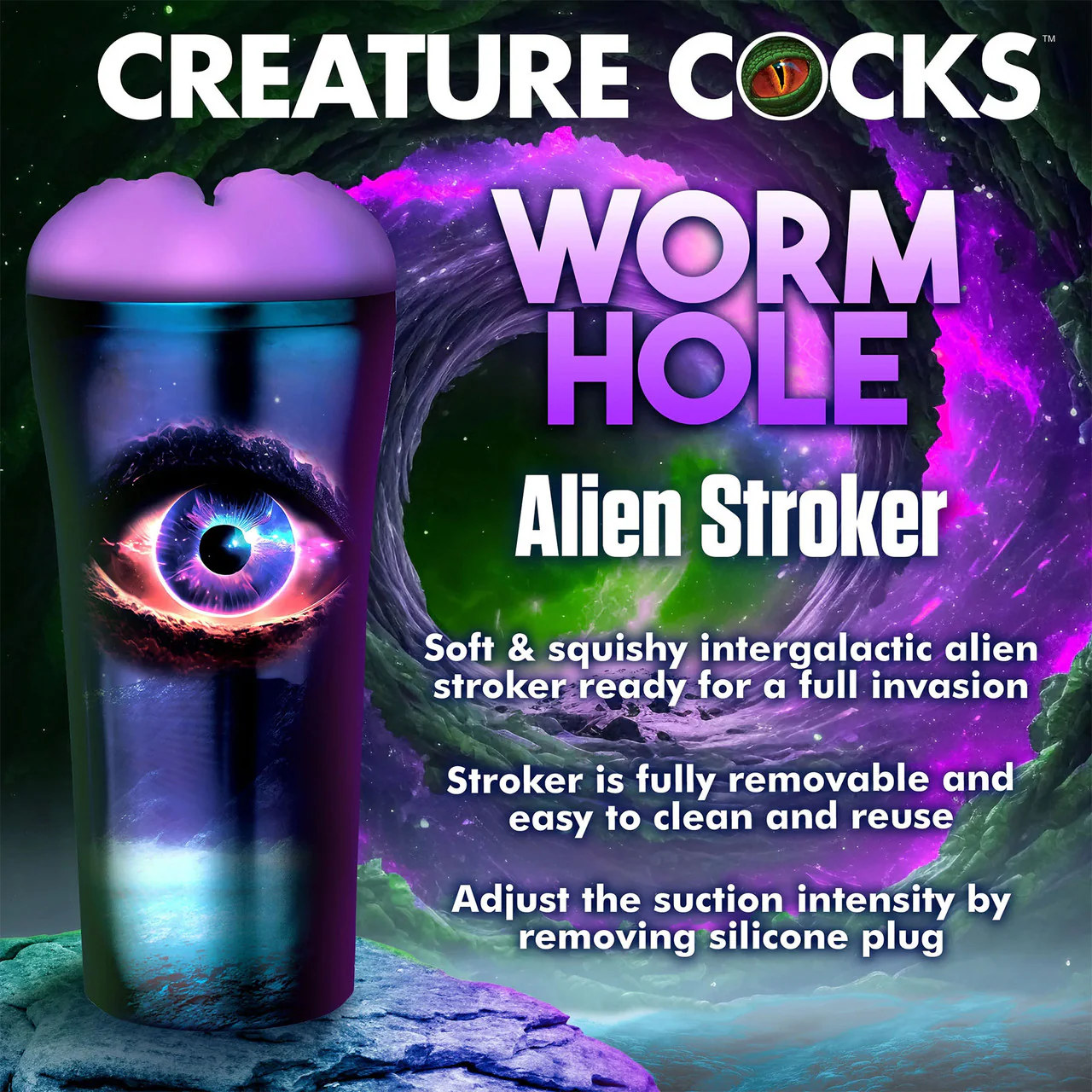Creature Cocks Wormhole Alien Stroker Fantasy Penis Masturbator - Image 17