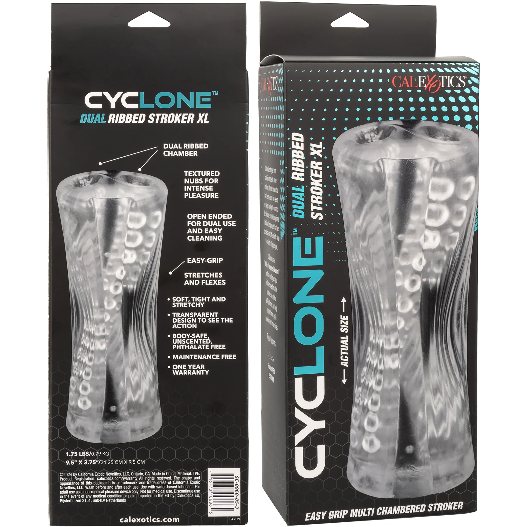 Cyclone™ Dual Ribbed Penis Stroker XL - Image 9