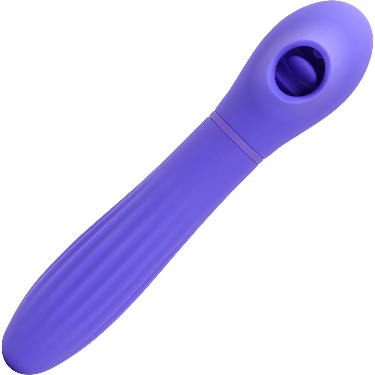 Daisy Triple Action Thrusting & Flickering Tongue Vibrator With Suction By Nu Sensuelle - Ultra Violet - Image 3