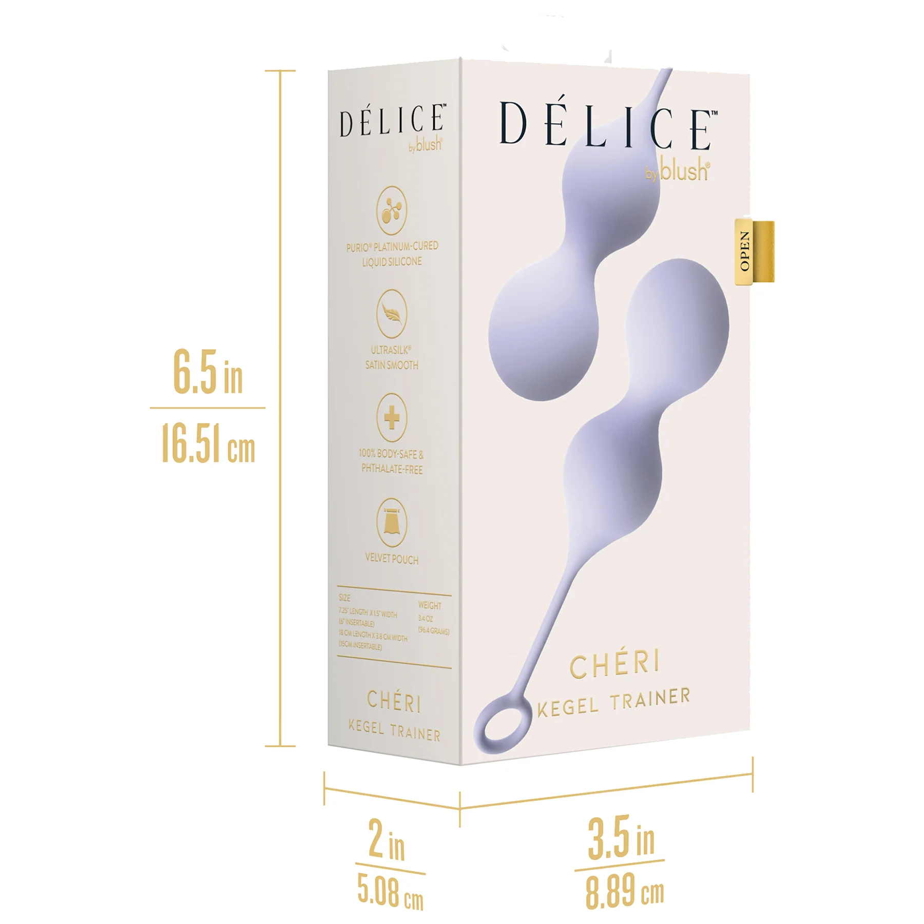 Délice Chéri Silicone Weighted Kegel Trainer By Blush - Image 11
