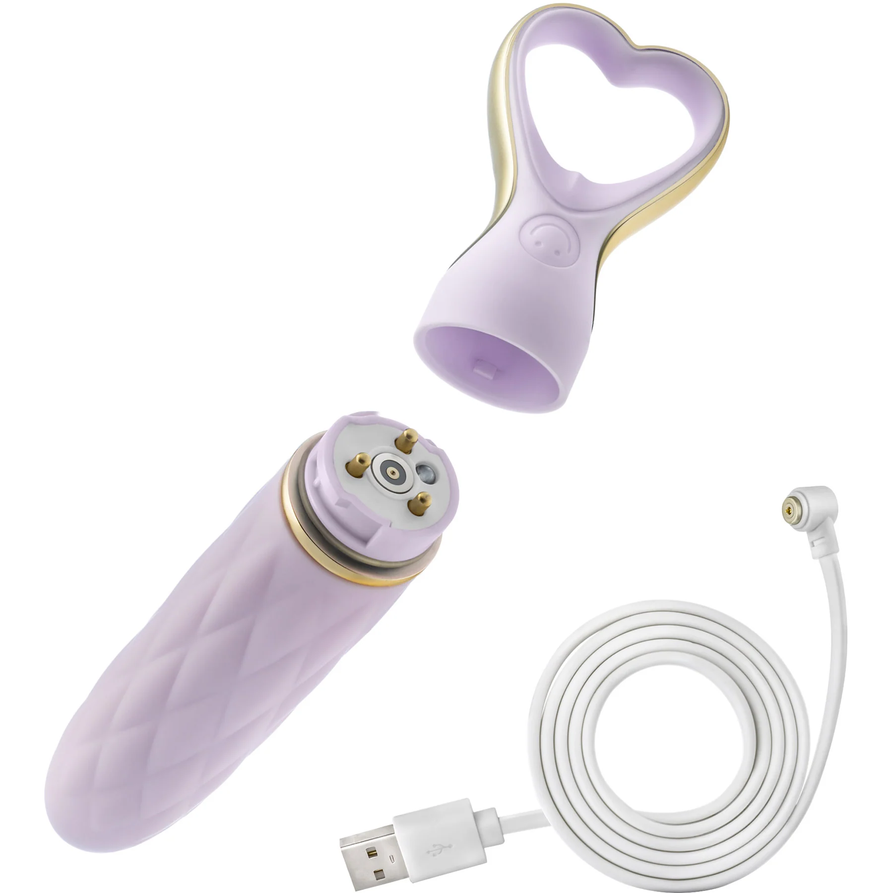 Délice Heartthrob Textured Rechargeable Silicone Vibrator By Blush - Image 29
