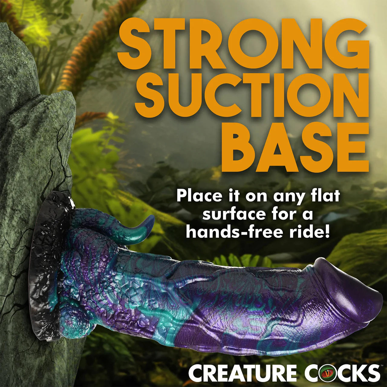 Dino-Dick 9" Silicone Suction Cup Dildo By Creature Cocks - XL - Image 10