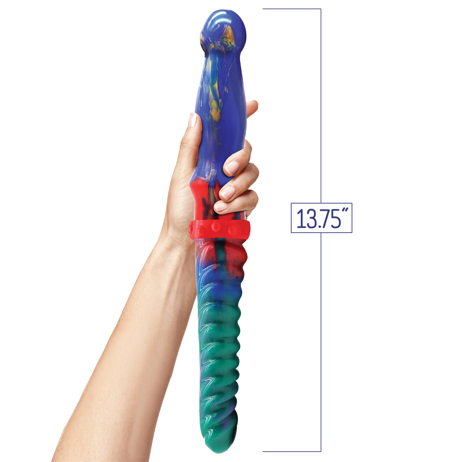 Double Demon Double Ended 13.75" Silicone Dildo By Alien Nation - Image 3