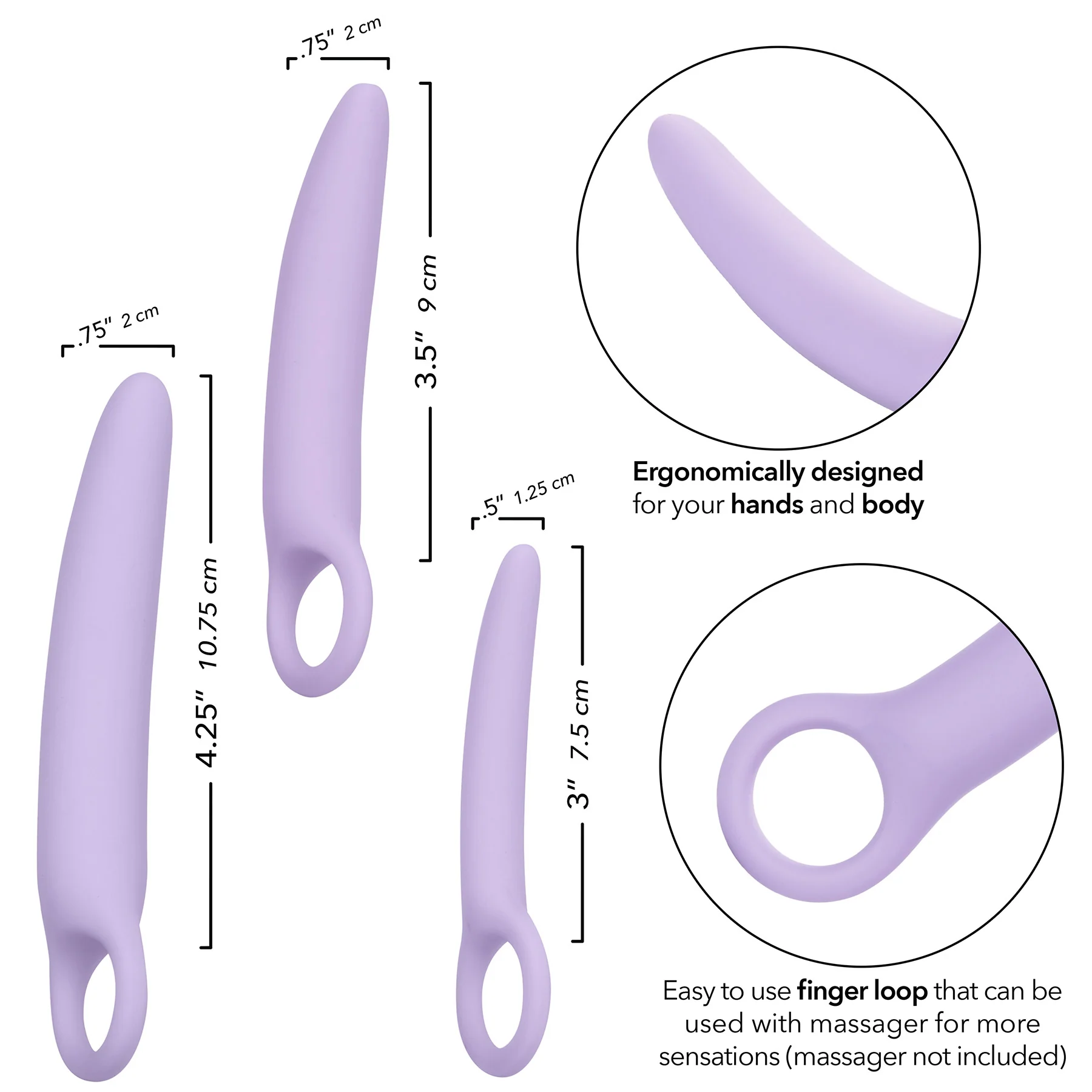 Dr. Laura Berman® Alena Set of 3 Silicone Dilators - Image 7