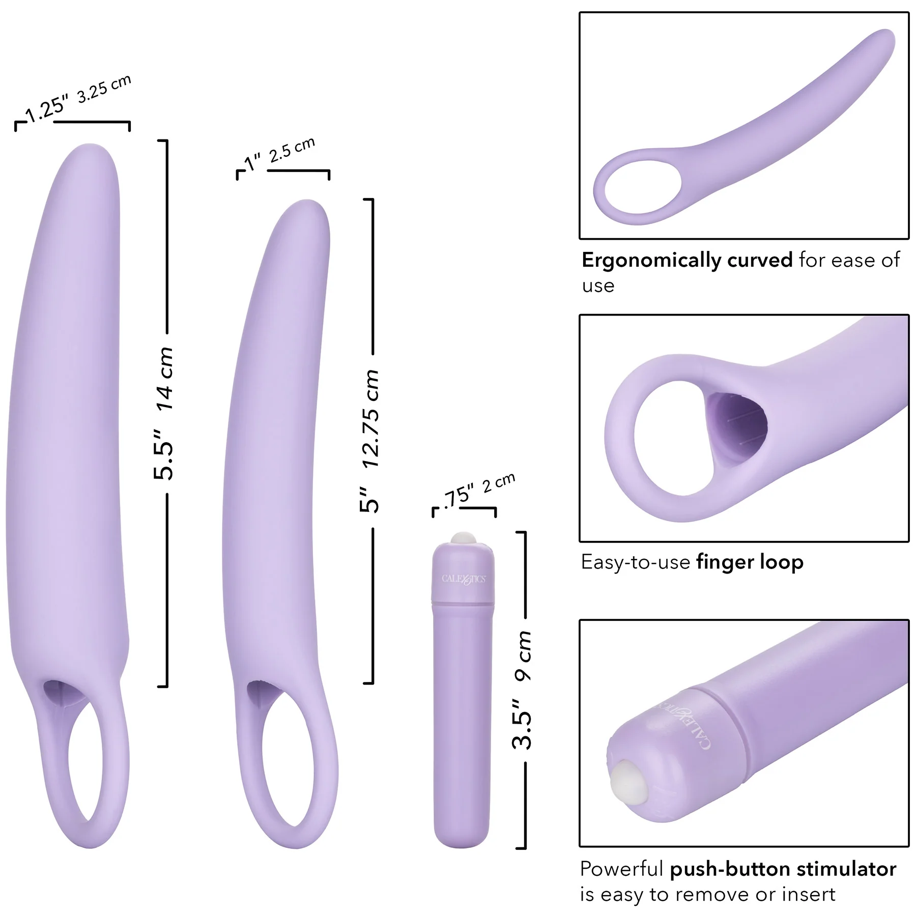 Dr. Laura Berman® Isabelle™ Set of 2 Vibrating Silicone Dilators - Image 6