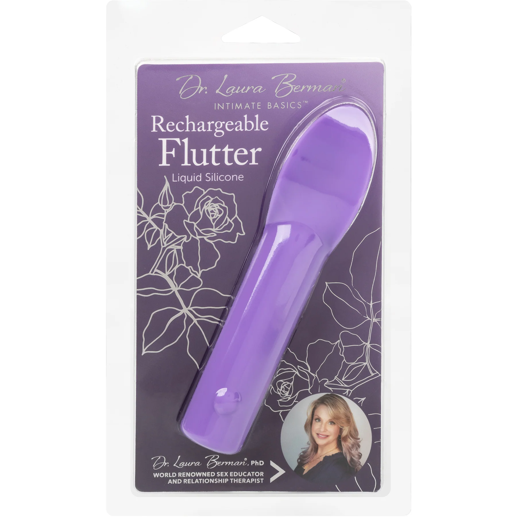 Dr. Laura Berman® Rechargeable Silicone Flutter Vibrator - Image 2