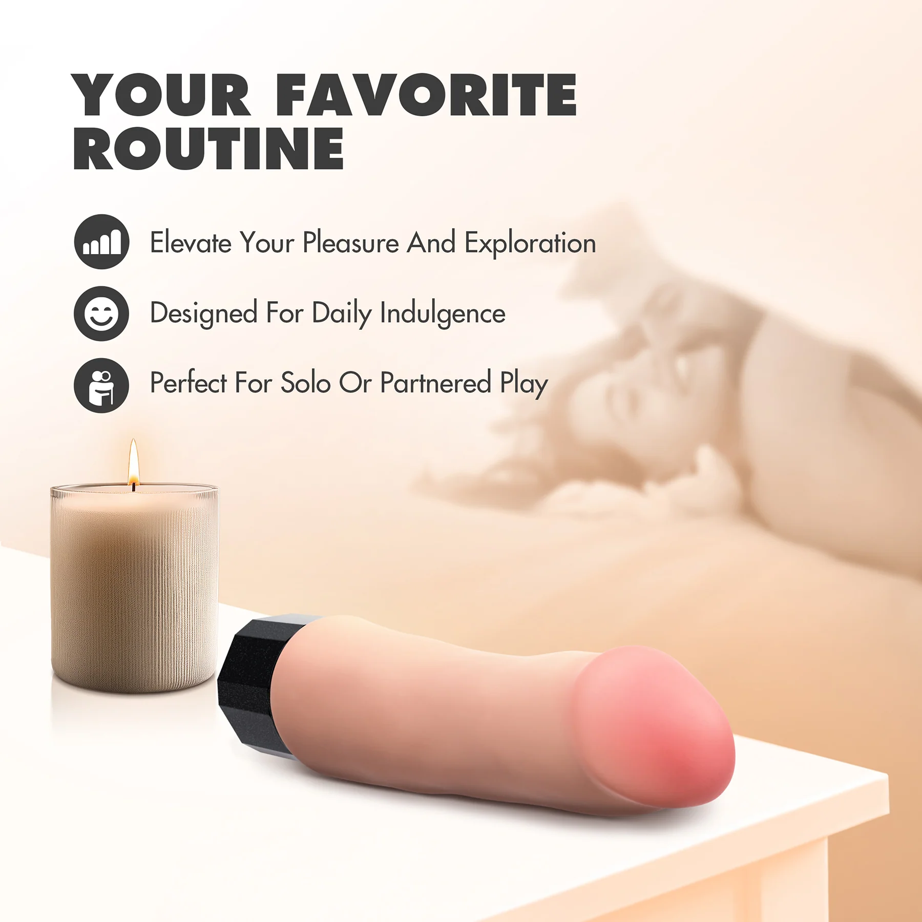 Dr. Skin Silicone Dr. Avery Waterproof Vibrating 7.5" Dildo By Blush - Image 12