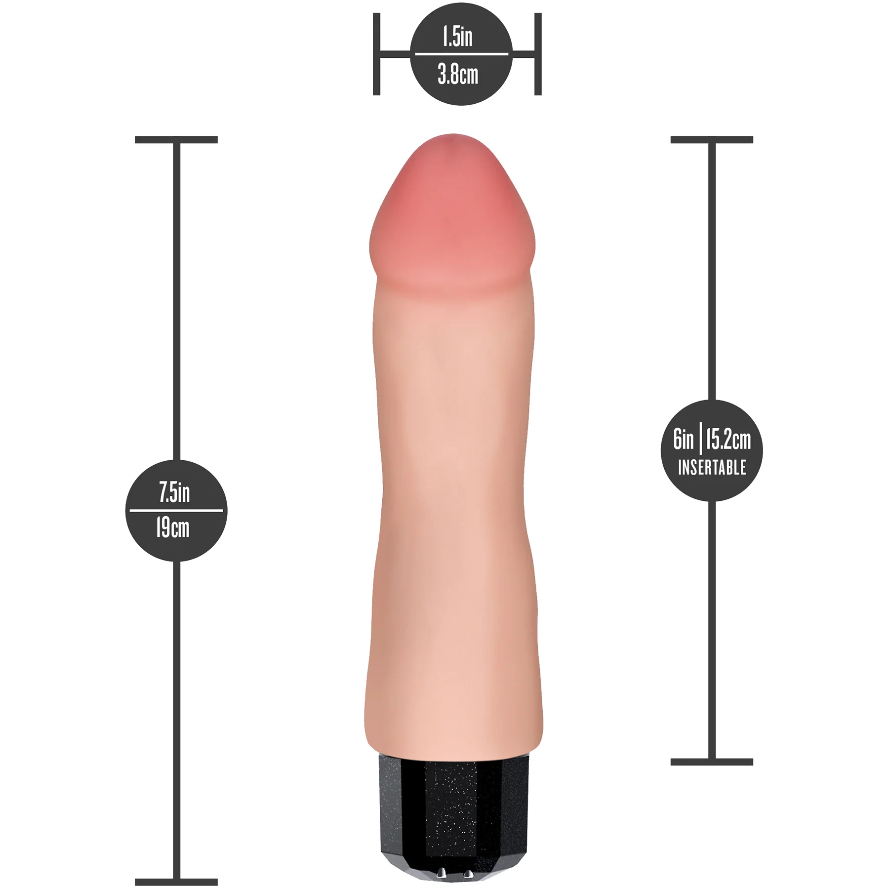 Dr. Skin Silicone Dr. Avery Waterproof Vibrating 7.5" Dildo By Blush - Image 13