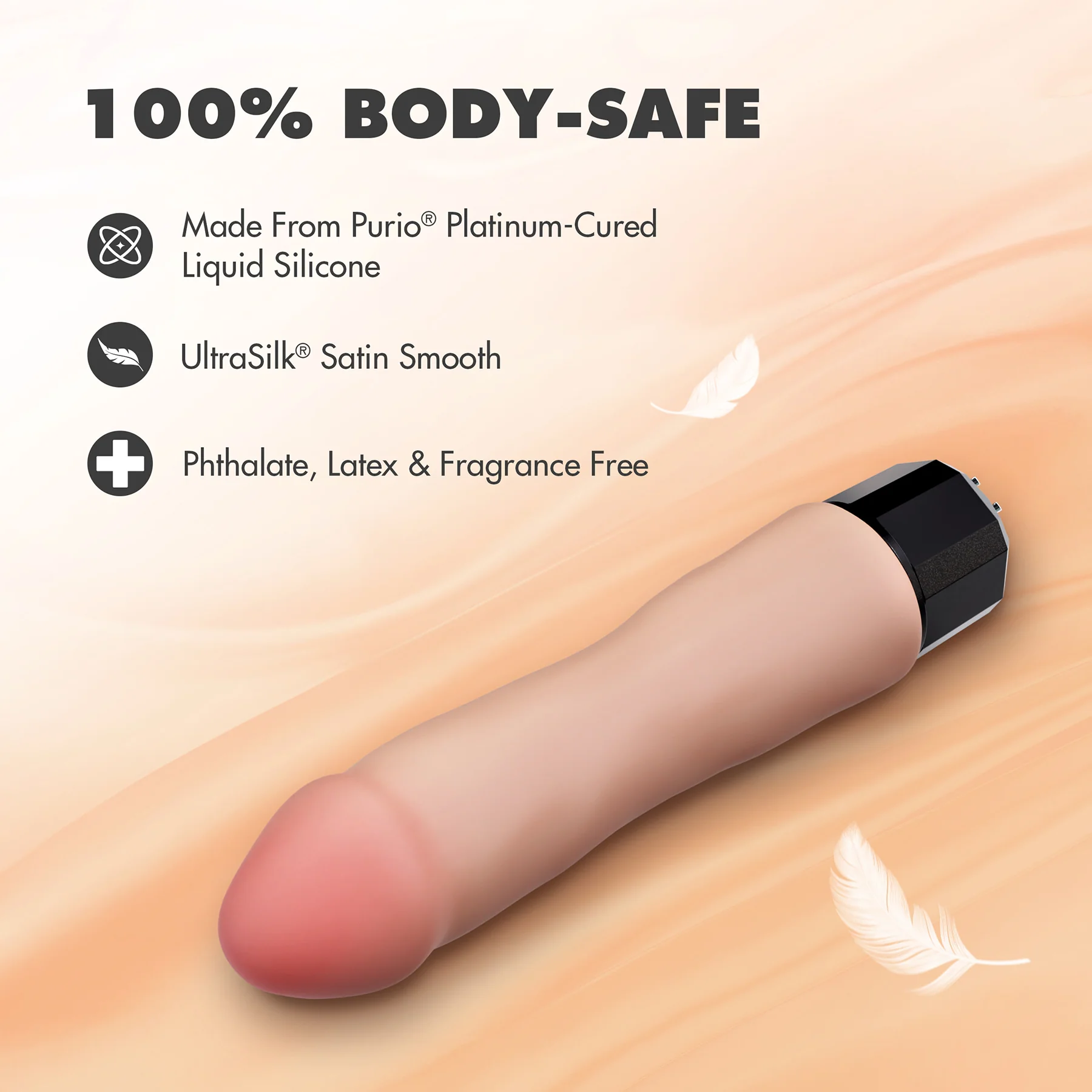 Dr. Skin Silicone Dr. Avery Waterproof Vibrating 7.5" Dildo By Blush - Image 6
