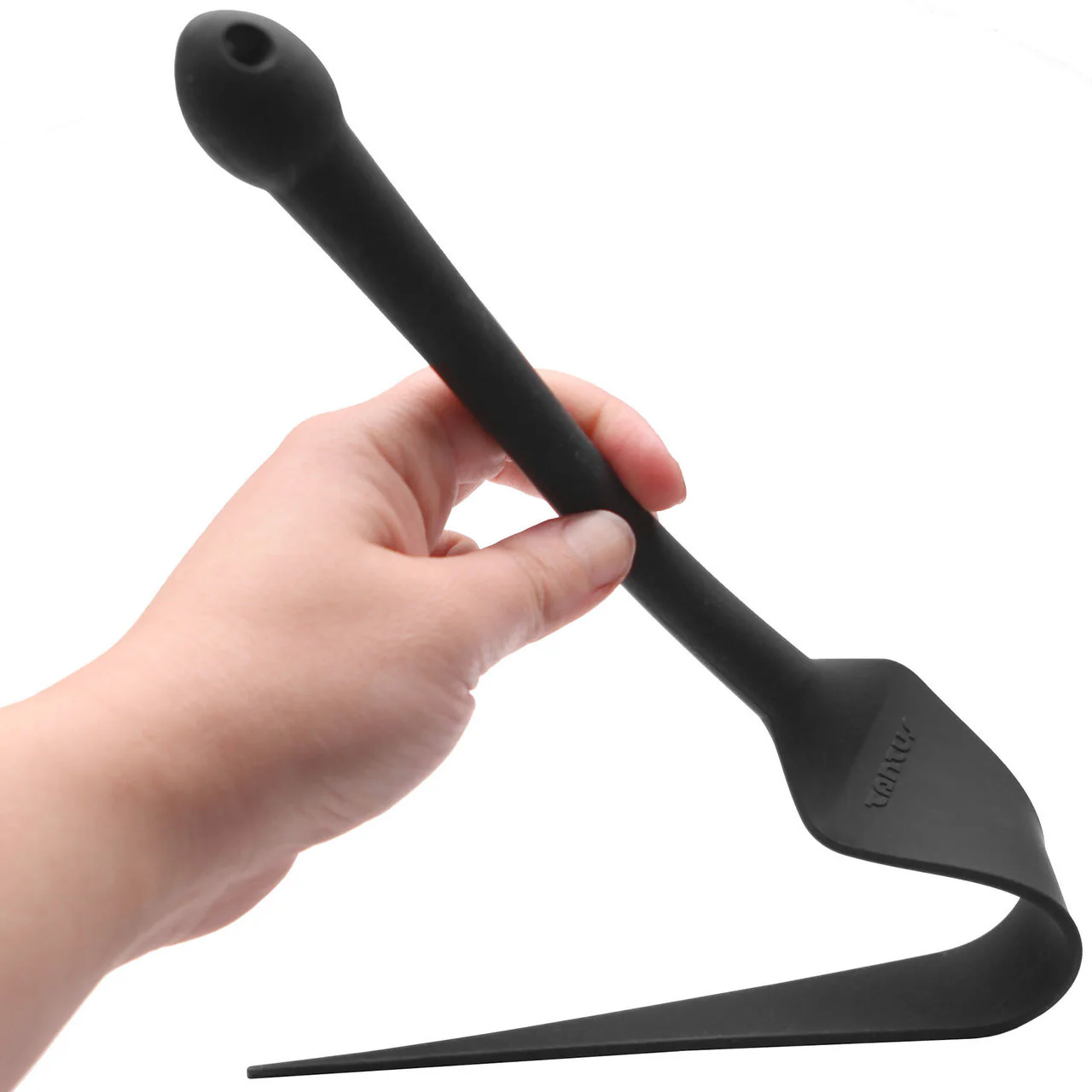 Dragon Tail Silicone Love Whip By Tantus - Onyx - Image 2