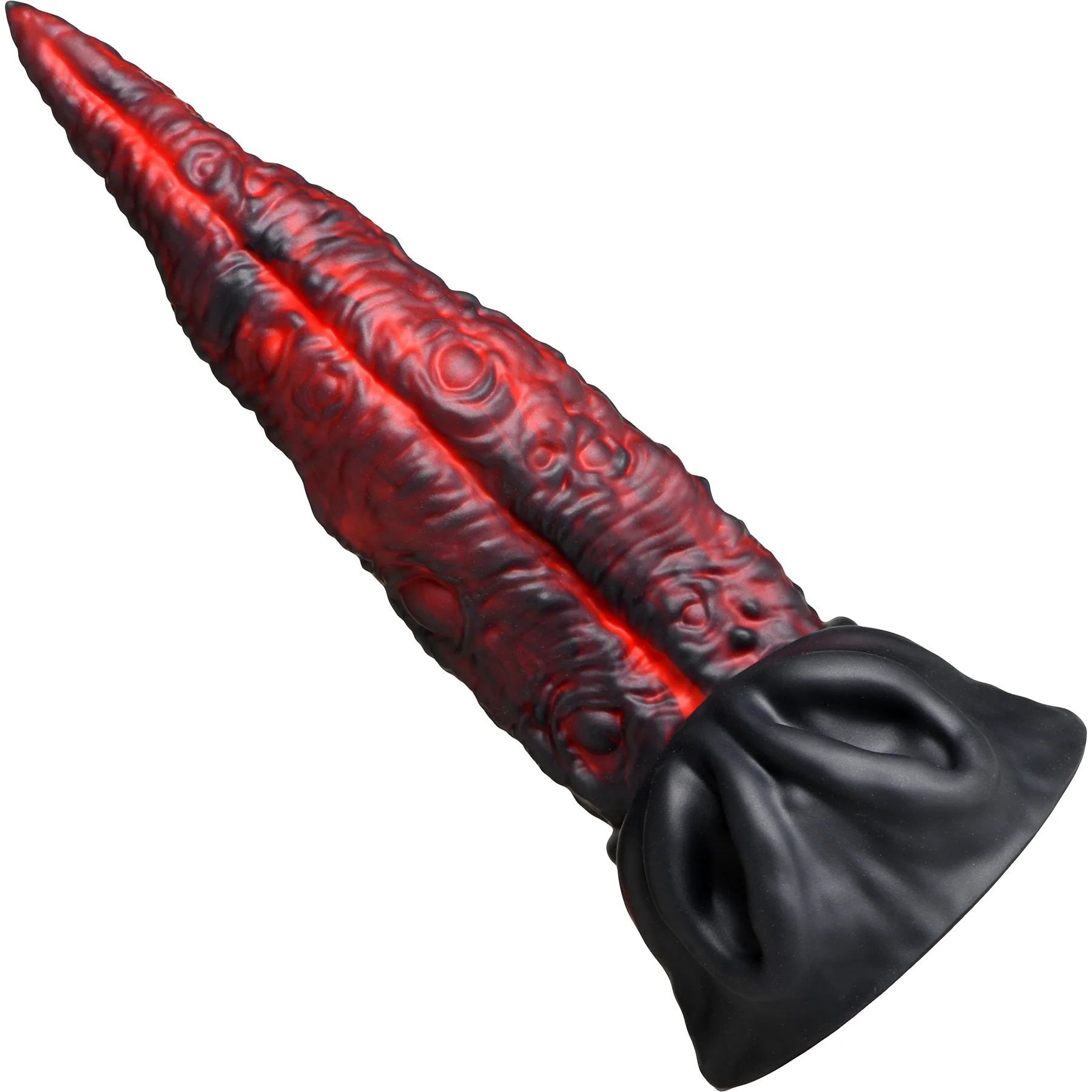 Dragon Tongue 9.6" Silicone Suction Cup Dildo By Creature Cocks - Image 3