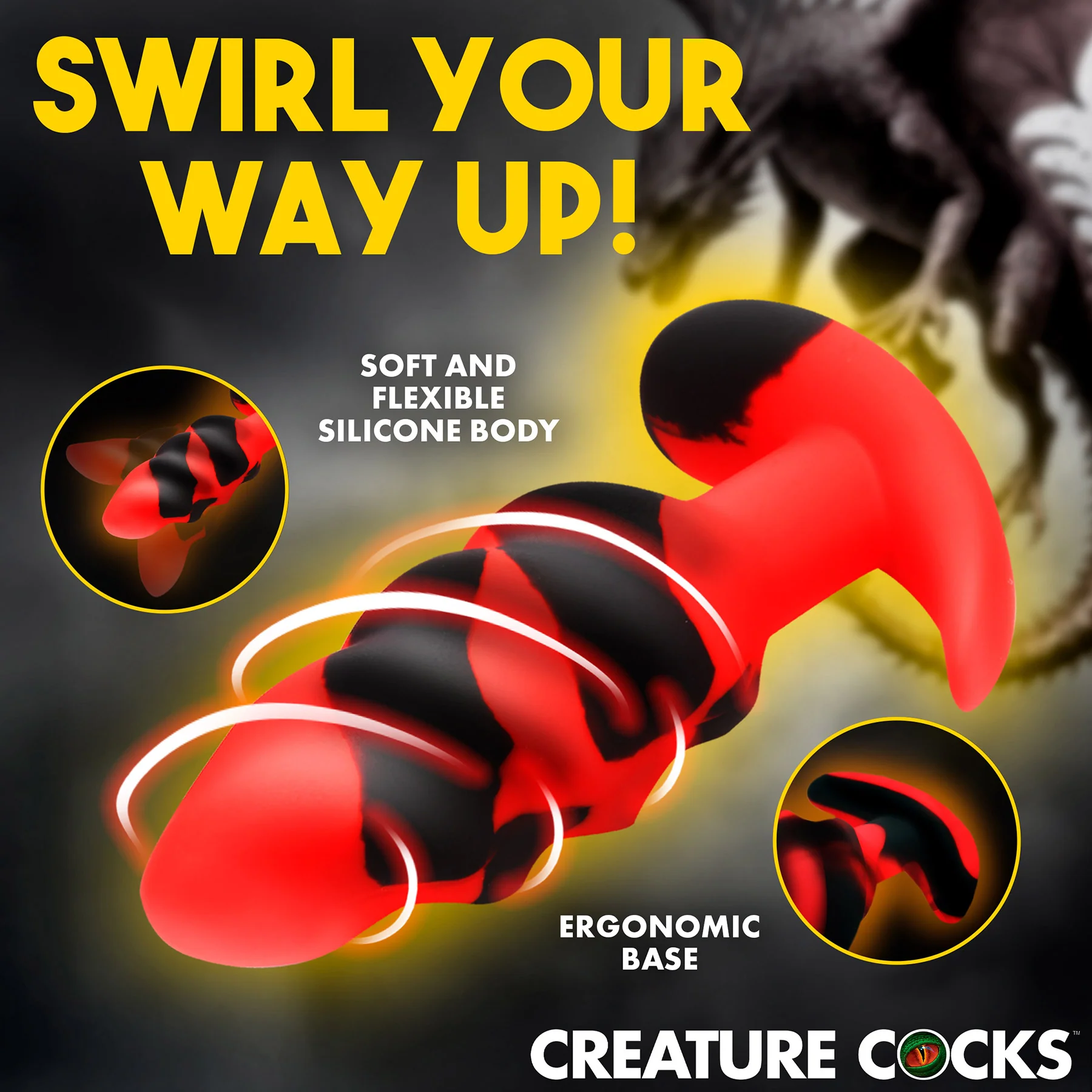 Dragon Trainer Silicone Butt Plug Set By Creature Cocks - 3 Piece Set - Image 4