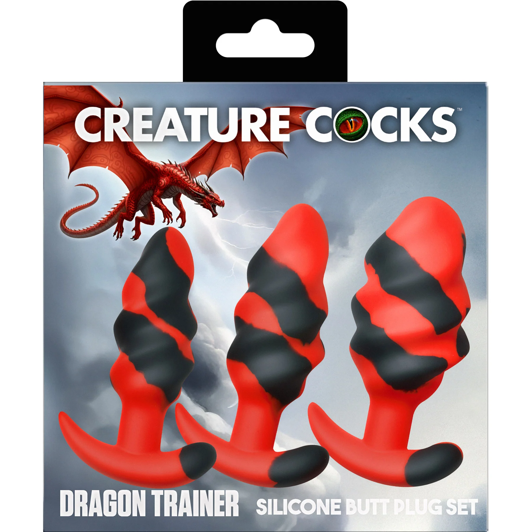 Dragon Trainer Silicone Butt Plug Set By Creature Cocks - 3 Piece Set - Image 9