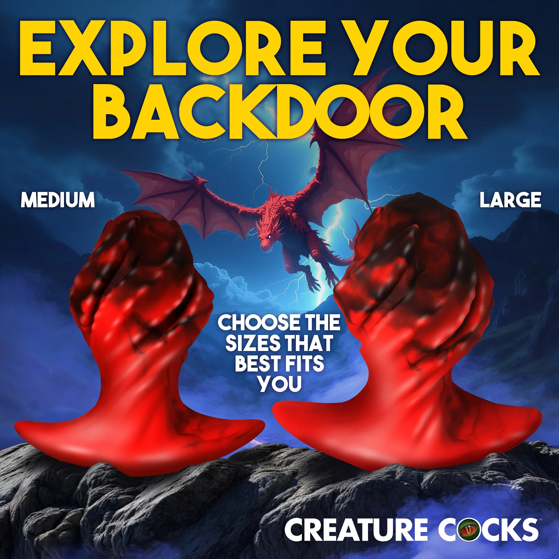 Dragonspawn Silicone Butt Plug By Creature Cocks - Image 2