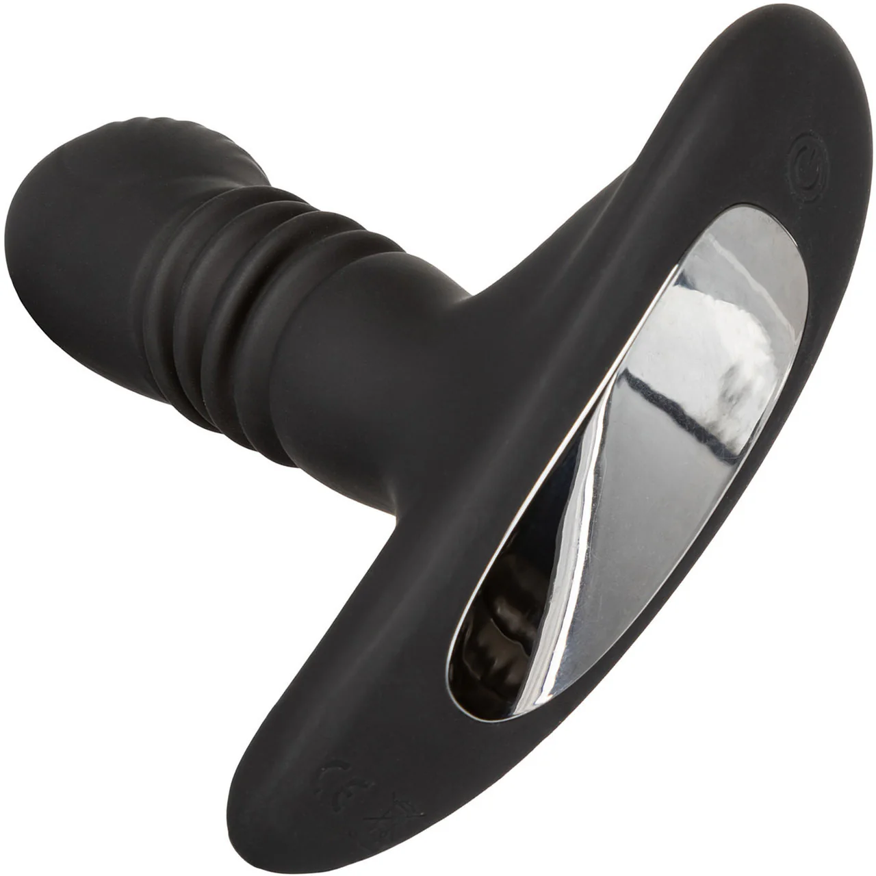 Eclipse Thrusting Rotator Silicone Vibrating Anal Probe by CalExotics - Black - Image 4