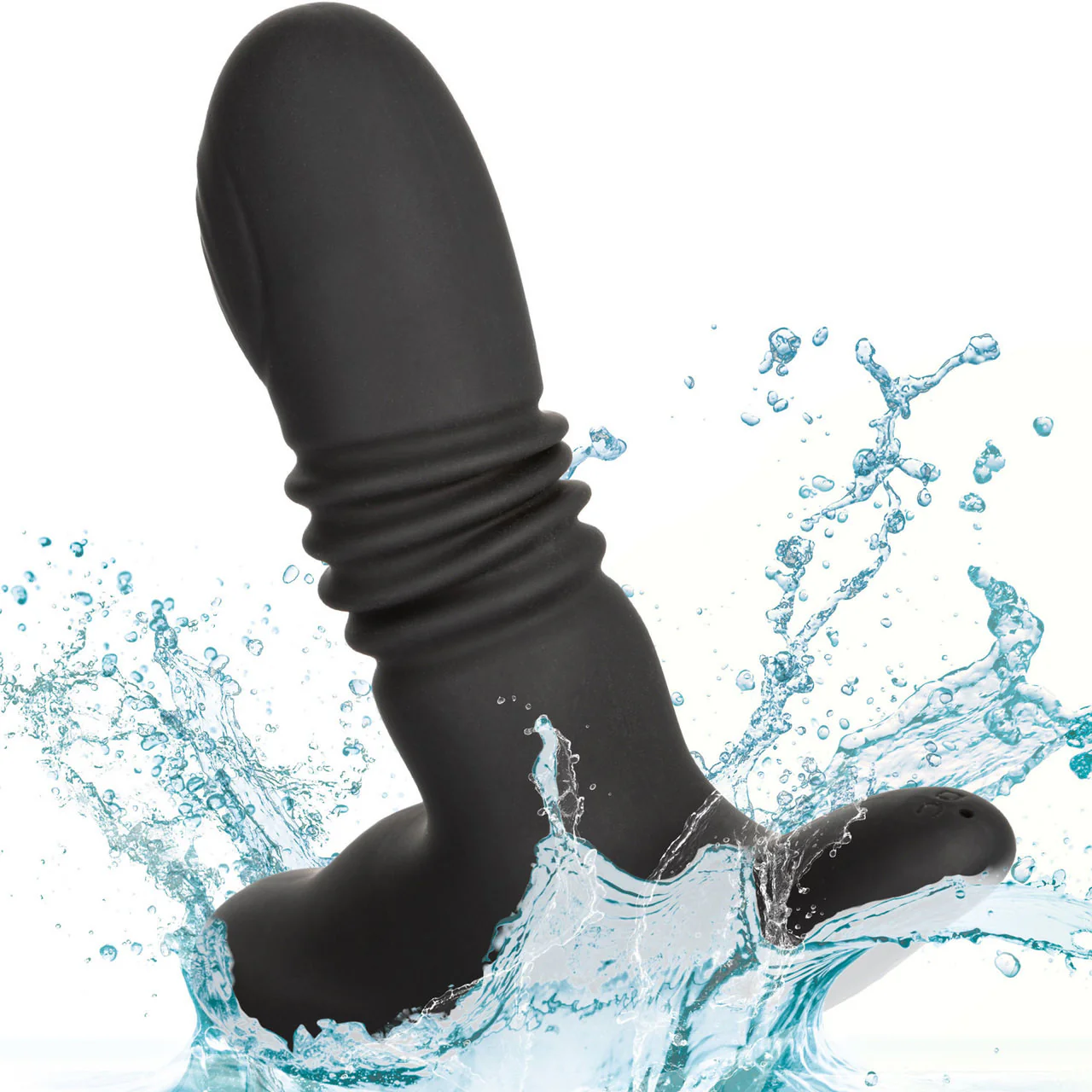 Eclipse Thrusting Rotator Silicone Vibrating Anal Probe by CalExotics - Black - Image 7