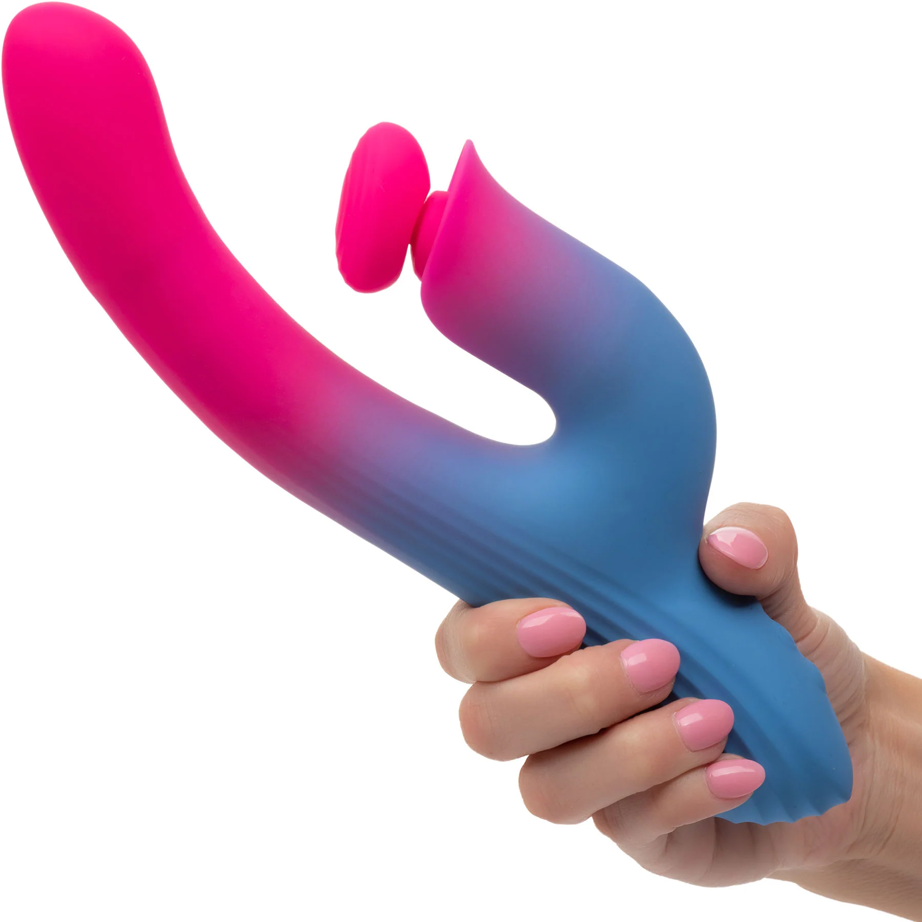 Elation™ Rechargeable Silicone Thrusting Dual Stimulator By CalExotics - Image 5