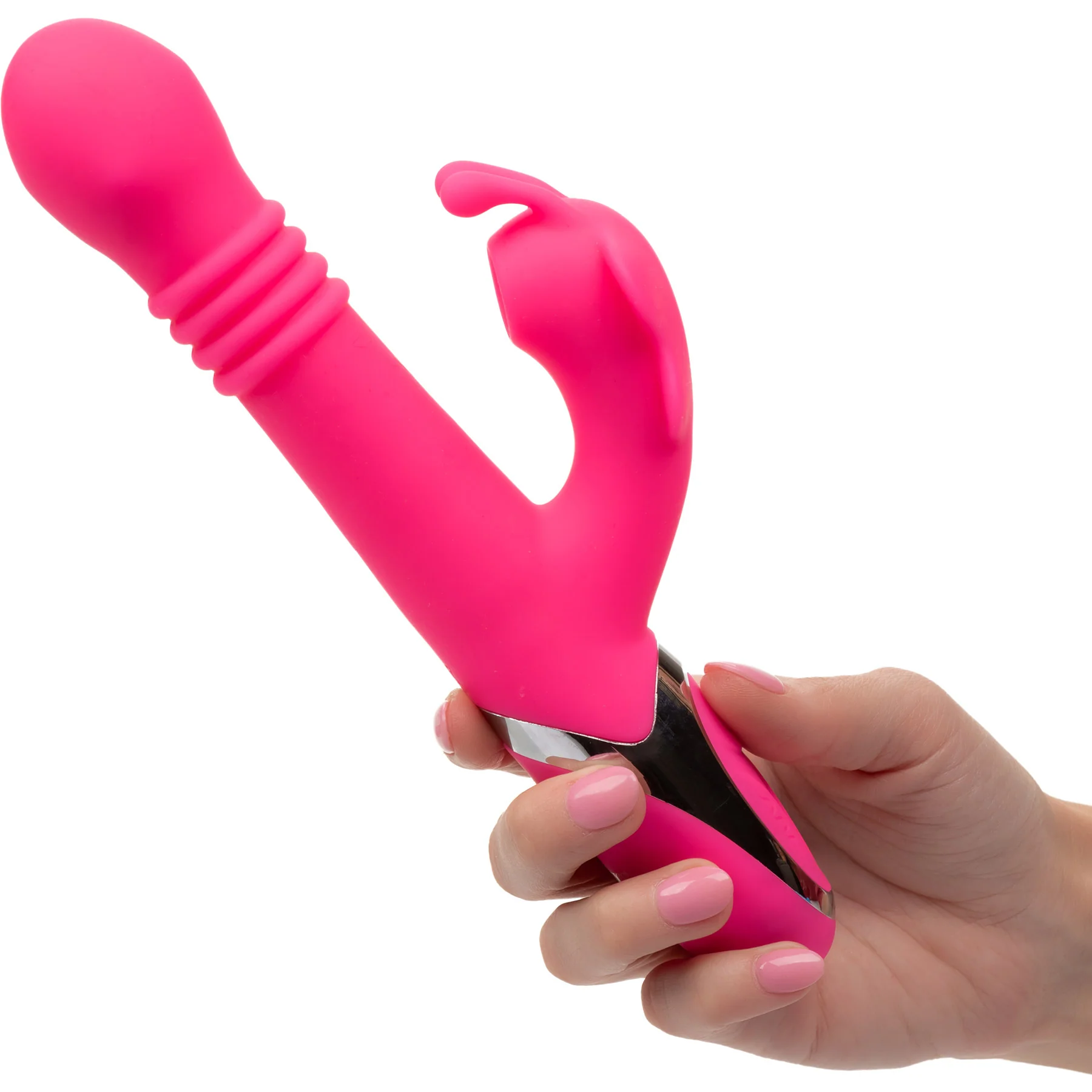 Enchanted Kissing Butterfly Thrusting & Rotating Vibrator With Clitoral Stimulator - Image 5