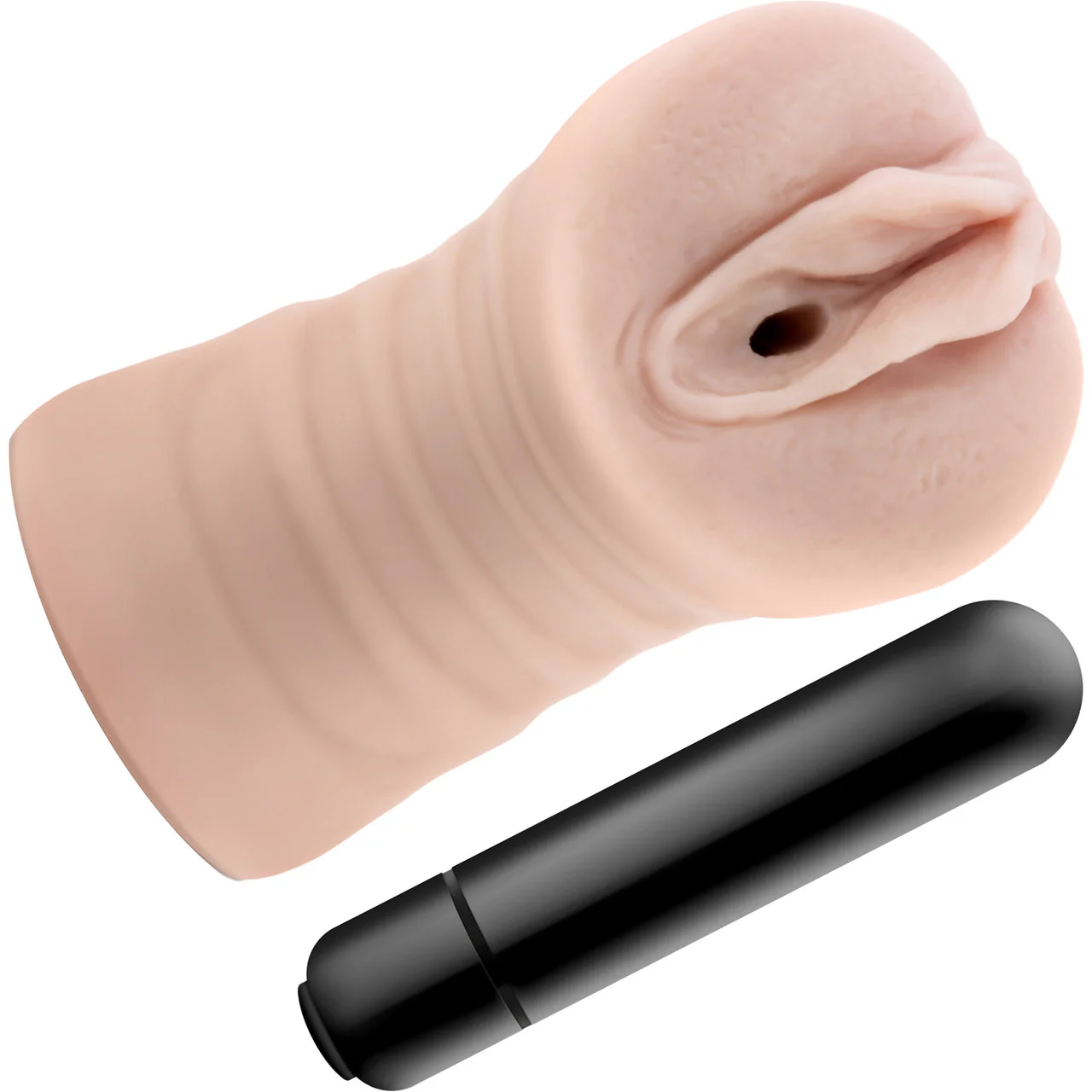 EnLust Ayumi Open Ended Vibrating Vagina Penis Masturbator By Blush - Vanilla - Image 2