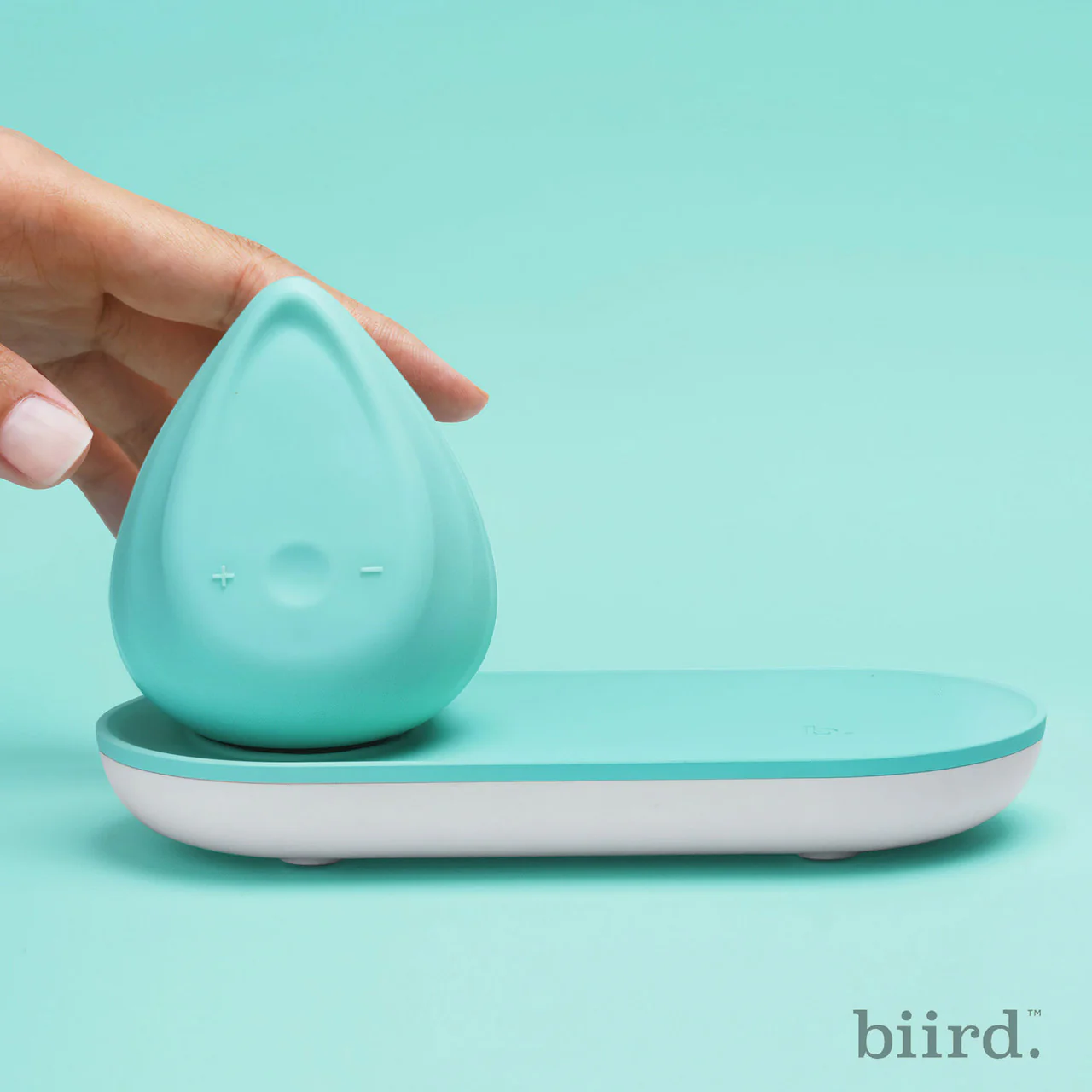 Evii Squishy Silicone External Vibrator With 2 Motors By Biird - Mint - Image 4