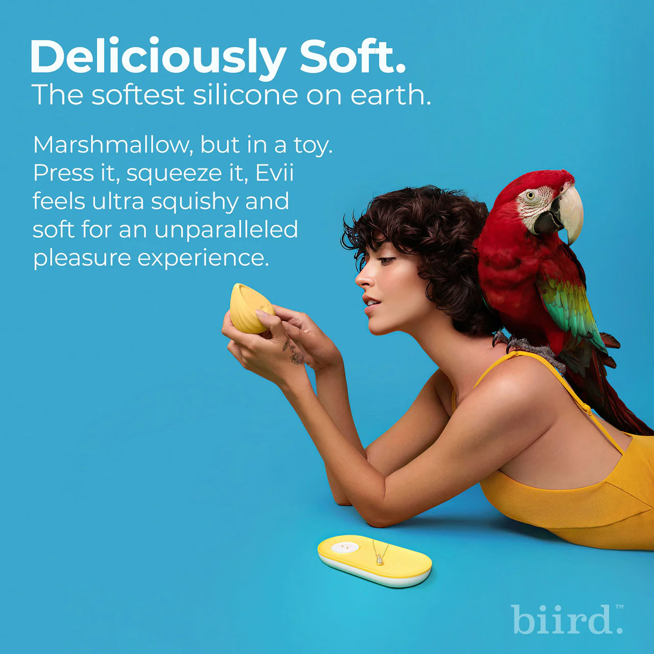 Evii Squishy Silicone External Vibrator With 2 Motors By Biird - Mint - Image 8