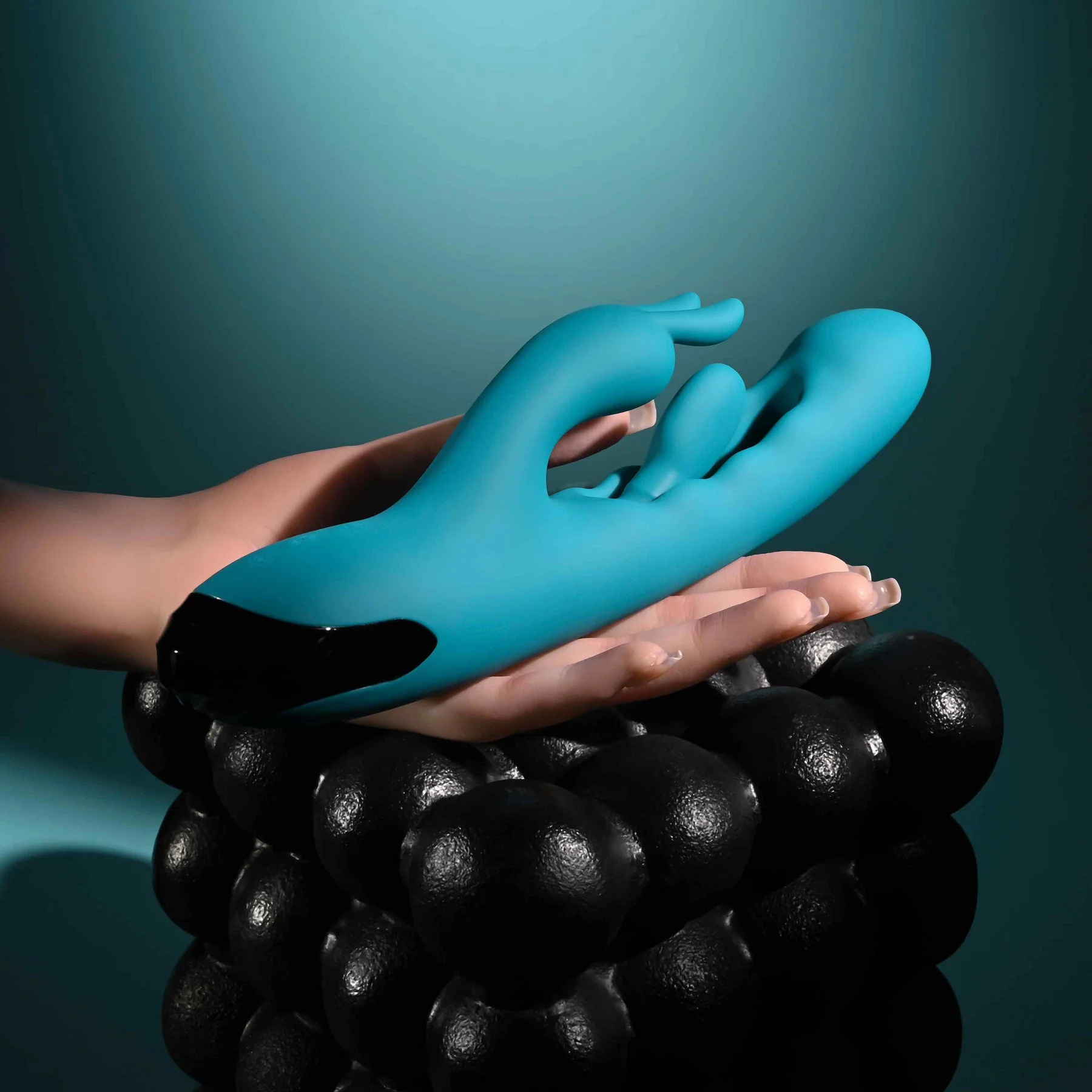 Evolved Novelties Bunny Tapper G-Spot Tapping Silicone Rabbit Vibrator - Image 2