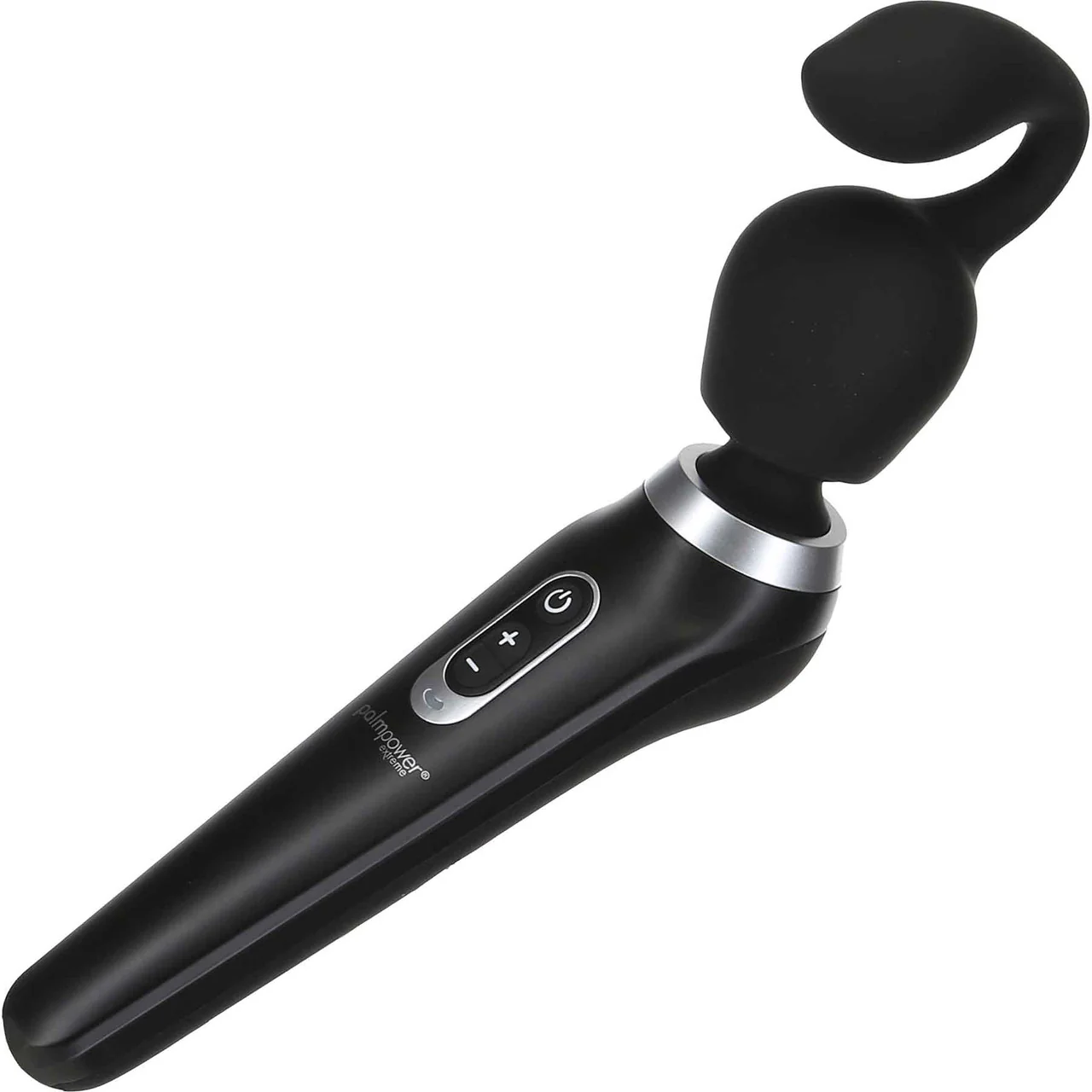 Extreme Curl Silicone Attachment For The PalmPower Extreme Wand Massager - Black - Image 3