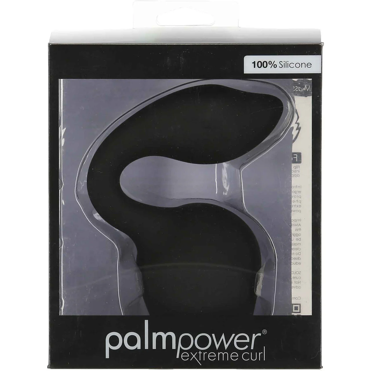 Extreme Curl Silicone Attachment For The PalmPower Extreme Wand Massager - Black - Image 4