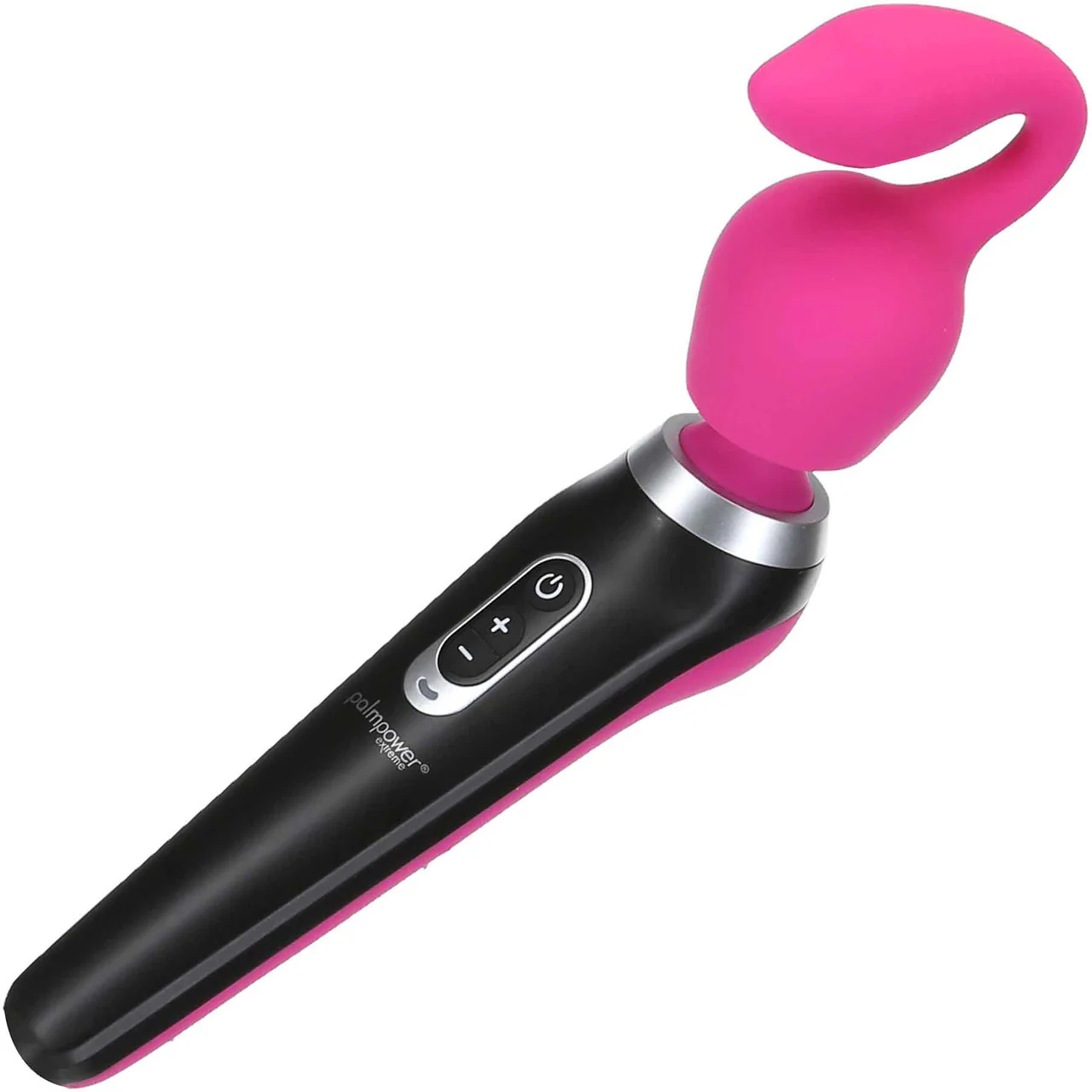 Extreme Curl Silicone Attachment For The PalmPower Extreme Wand Massager - Pink - Image 3