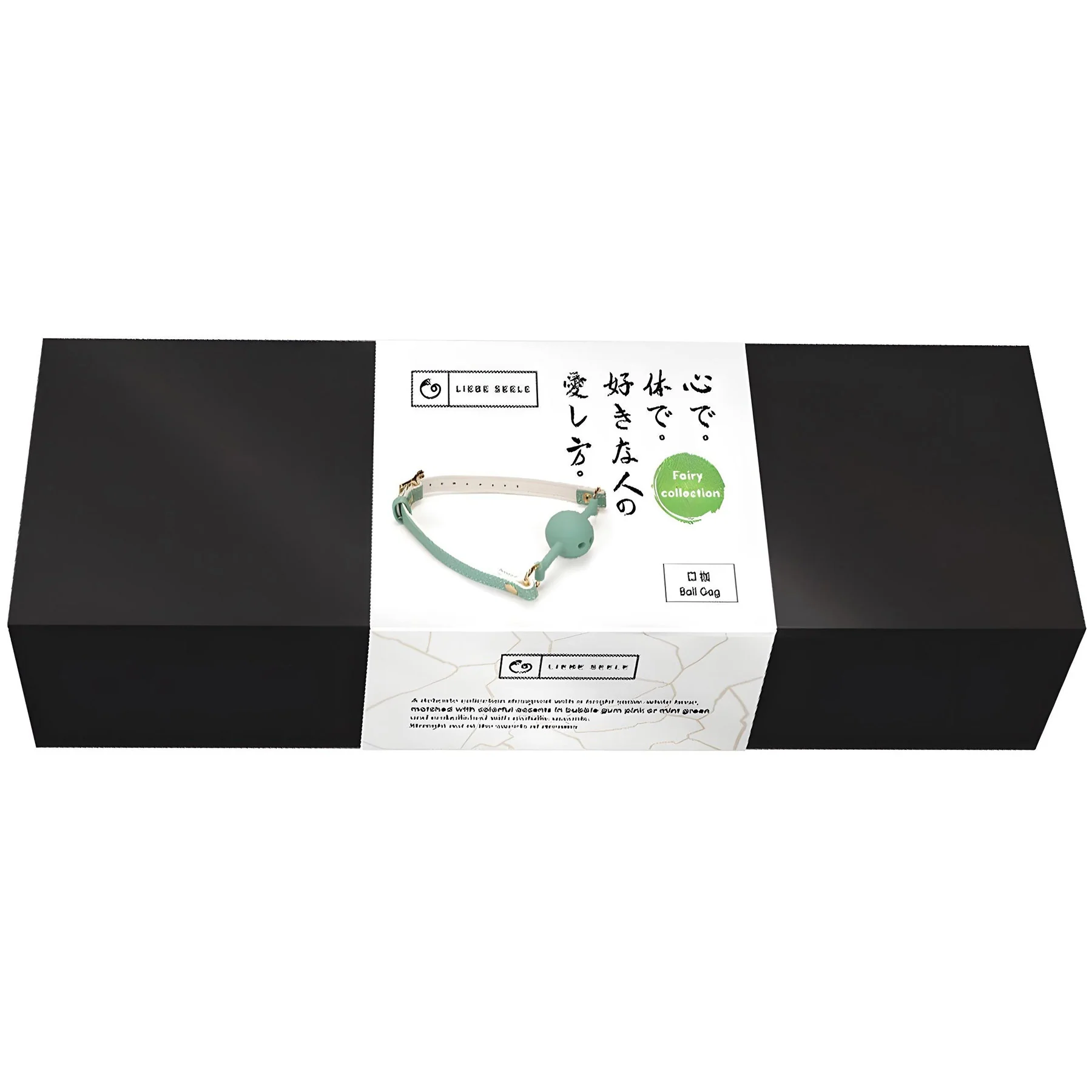 Fairy White & Green Breathable Silicone Ball Gag With Leather Straps By Liebe Seele - Image 6