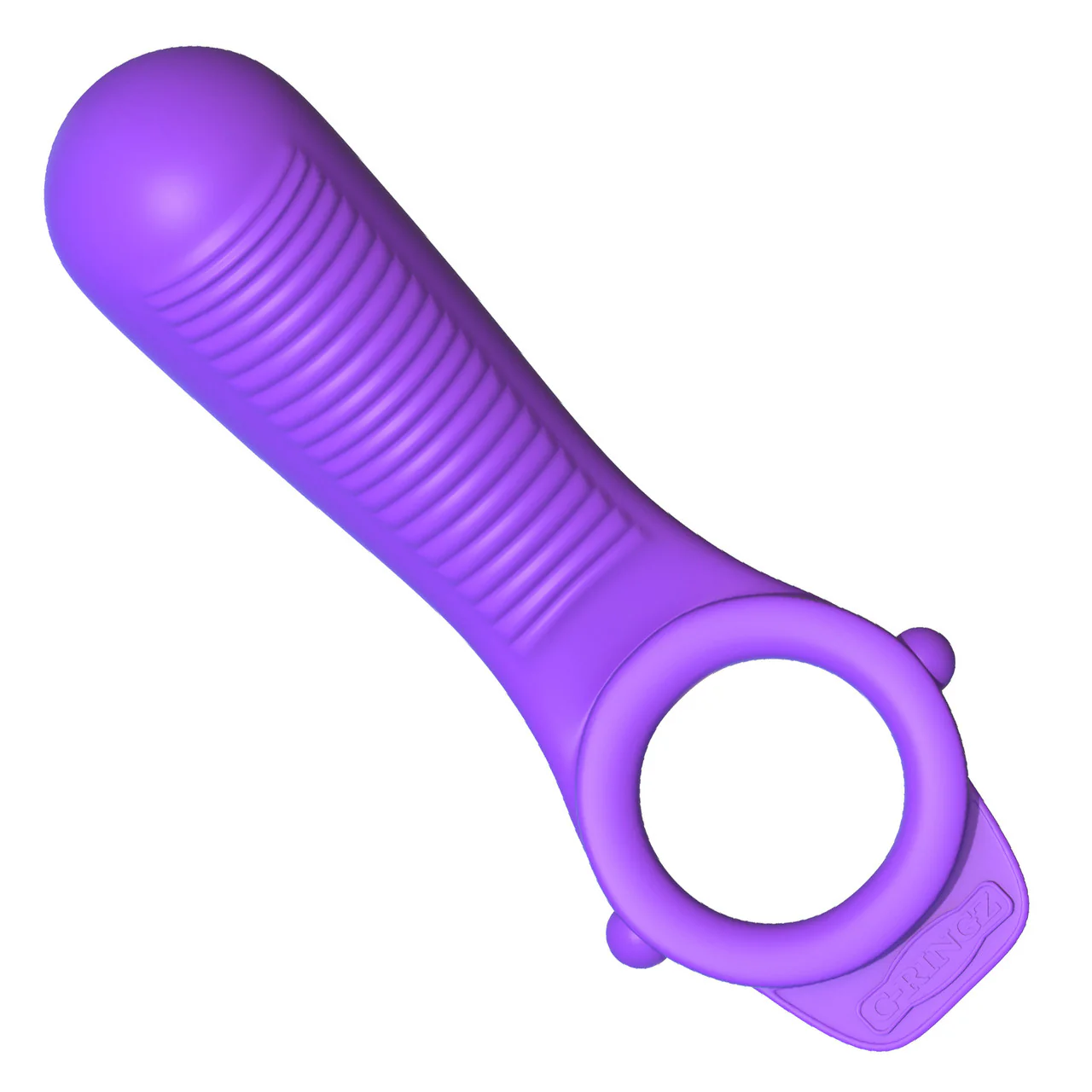 Fantasy C-Ringz Silicone Ride N' Glide Couples Ring By Pipedream - Purple - Image 2