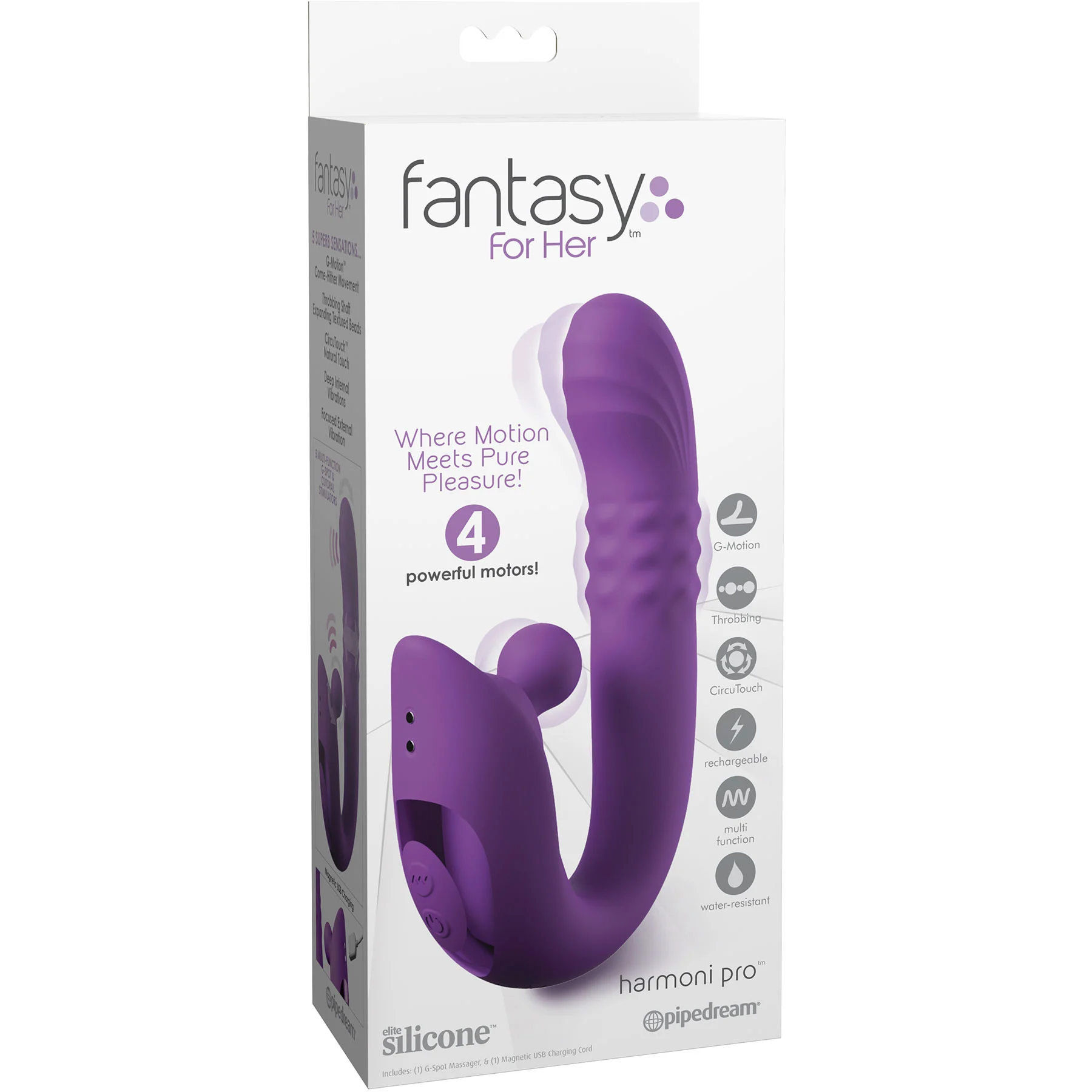 Fantasy For Her Harmoni Pro Dual Stimulation Vibrator With G-Motion - Image 2