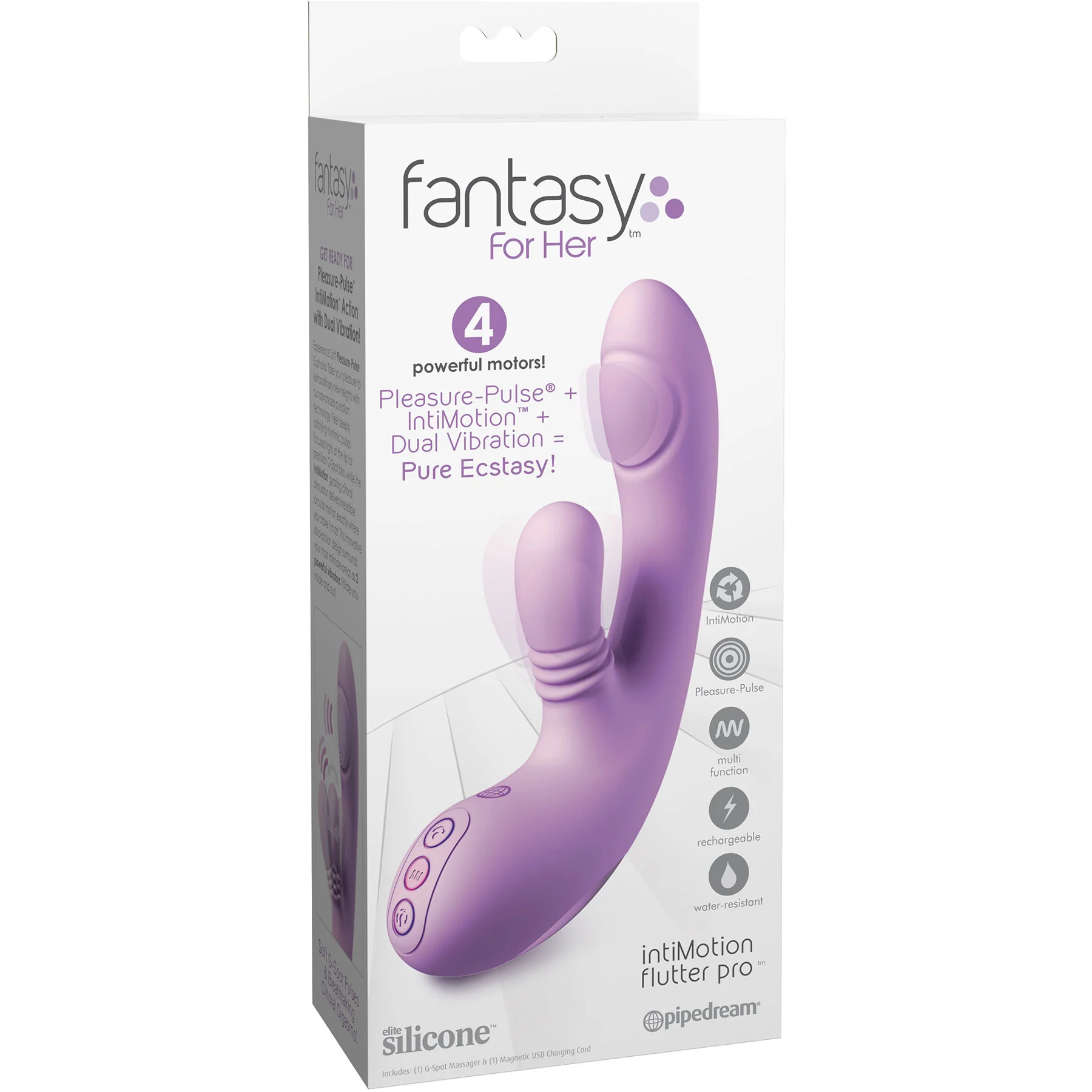 Fantasy For Her IntiMotion™ Flutter Pro G-Spot Pulsing Rabbit Vibrator - Image 2