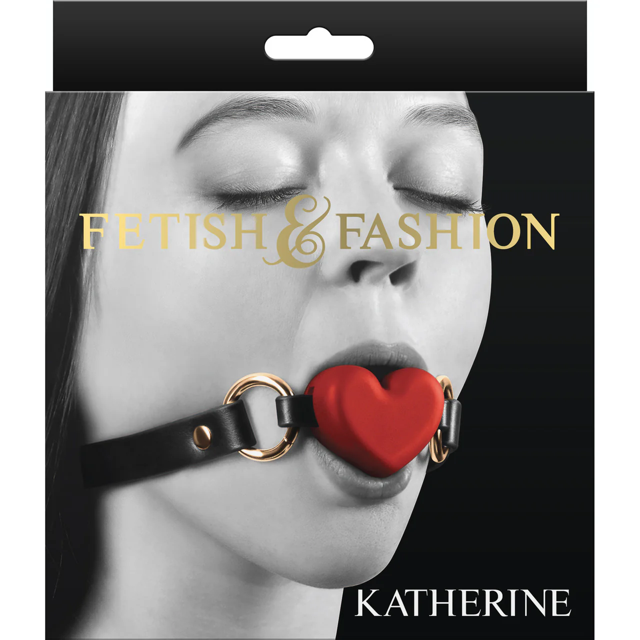 Fetish & Fashion Katherine Silicone Breathable Heart Gag By NS Novelties - Red - Image 2